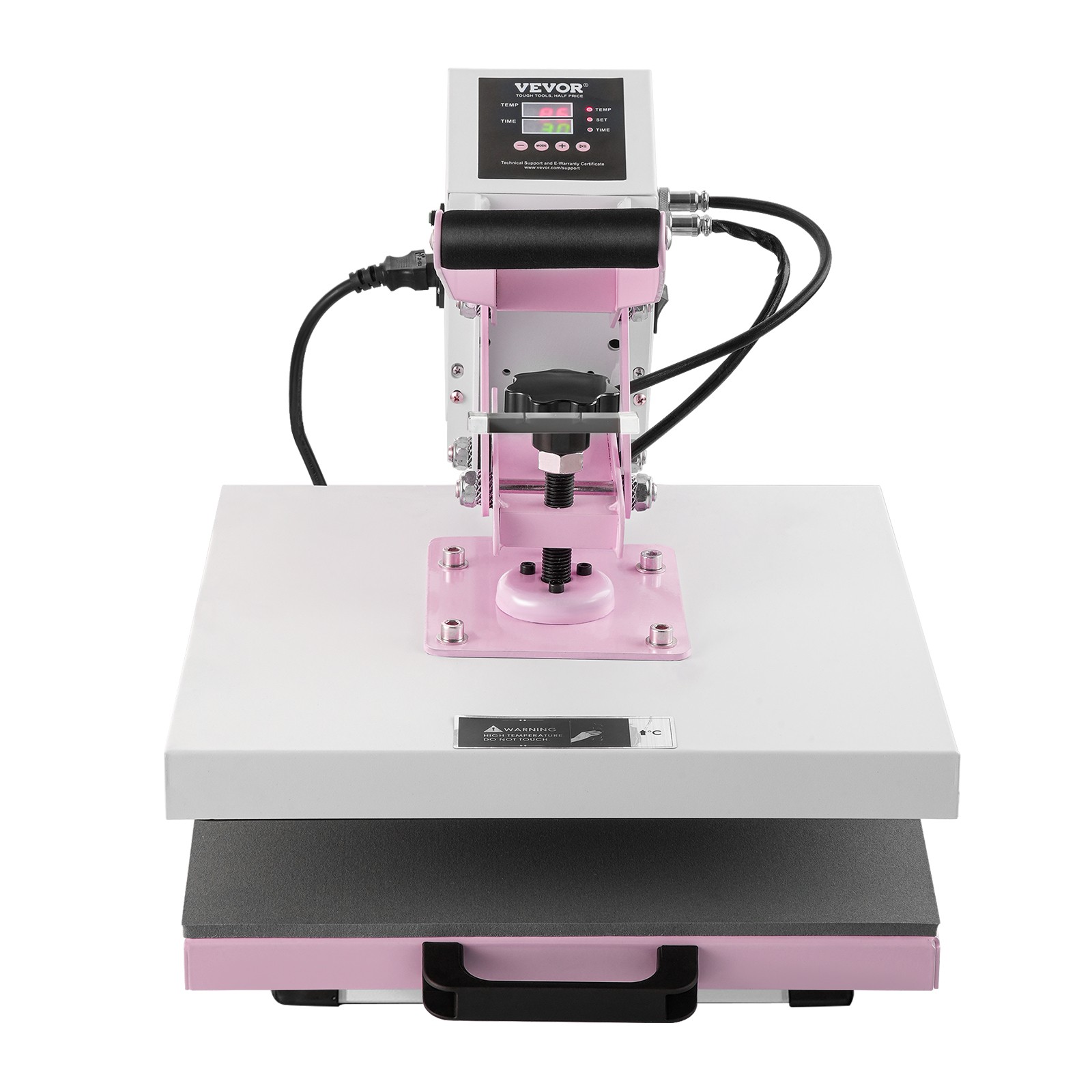 VEVOR Heat Press Machine 15×15 in Slide Out Heat Transfer Machine T-Shirts Pink