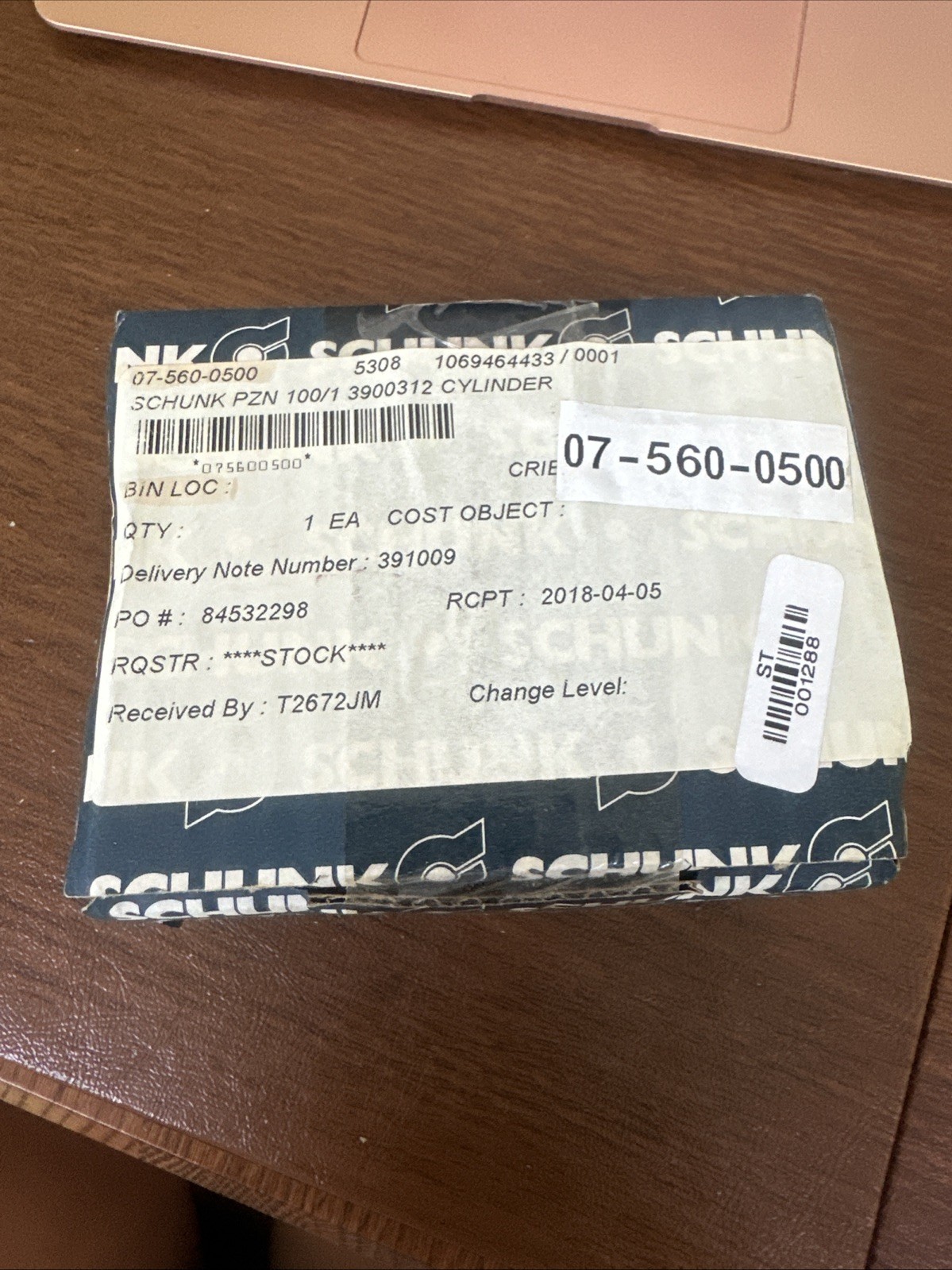 SCHUNK PZN 100/1 3900312 CYLINDER