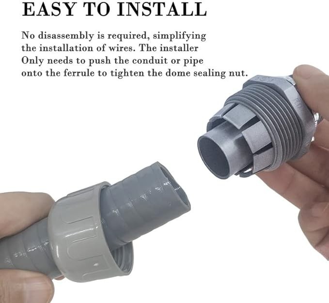 NEW 3/4″ 100Ft Liquid-Tight Flexible Non-Metallic Electrical Conduit Kit 3/4″ Di