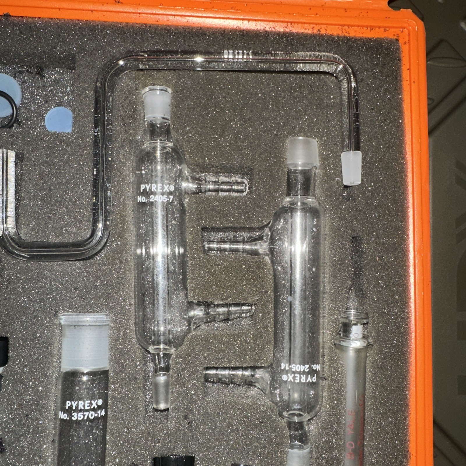 Vintage Corning PYREX Micro Organic Chemistry Kit 6949M-2 Intermediate glass #15