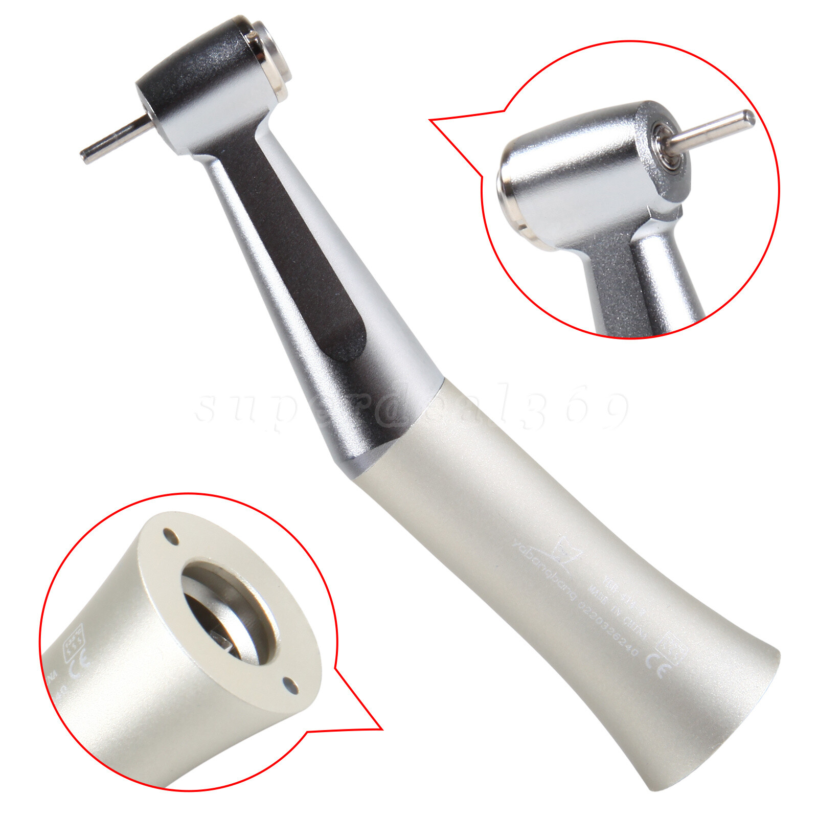 Dental Push Button Low Speed Contra Angle Handpiece E-type Fit FG 1.6mm Burs SA