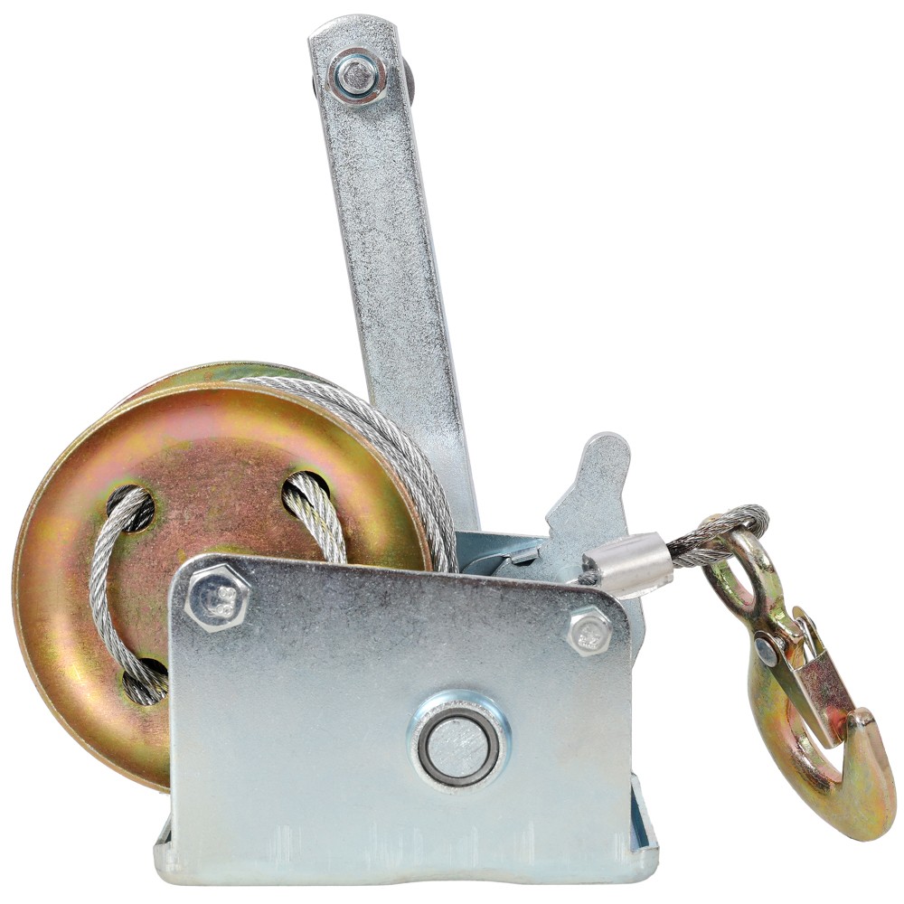 800LBS Hand Winch with 32.8FT Steel Cable, Galvanized Shell, 3.1:1 Gear Ratio…