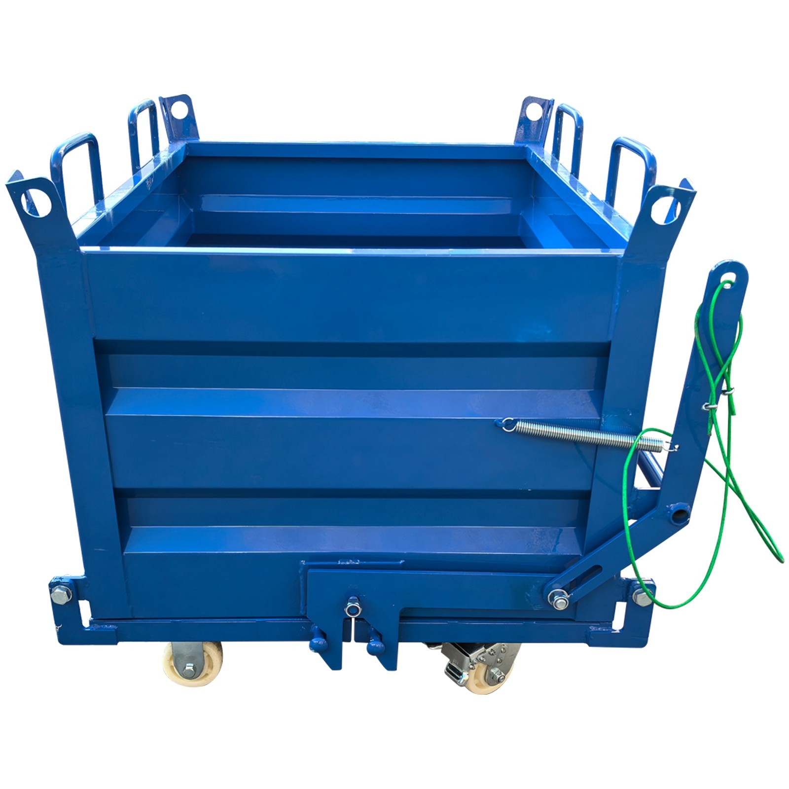Construction Waste Scrap Bin Self-Dumping Steel Chip Containers for Forklifts