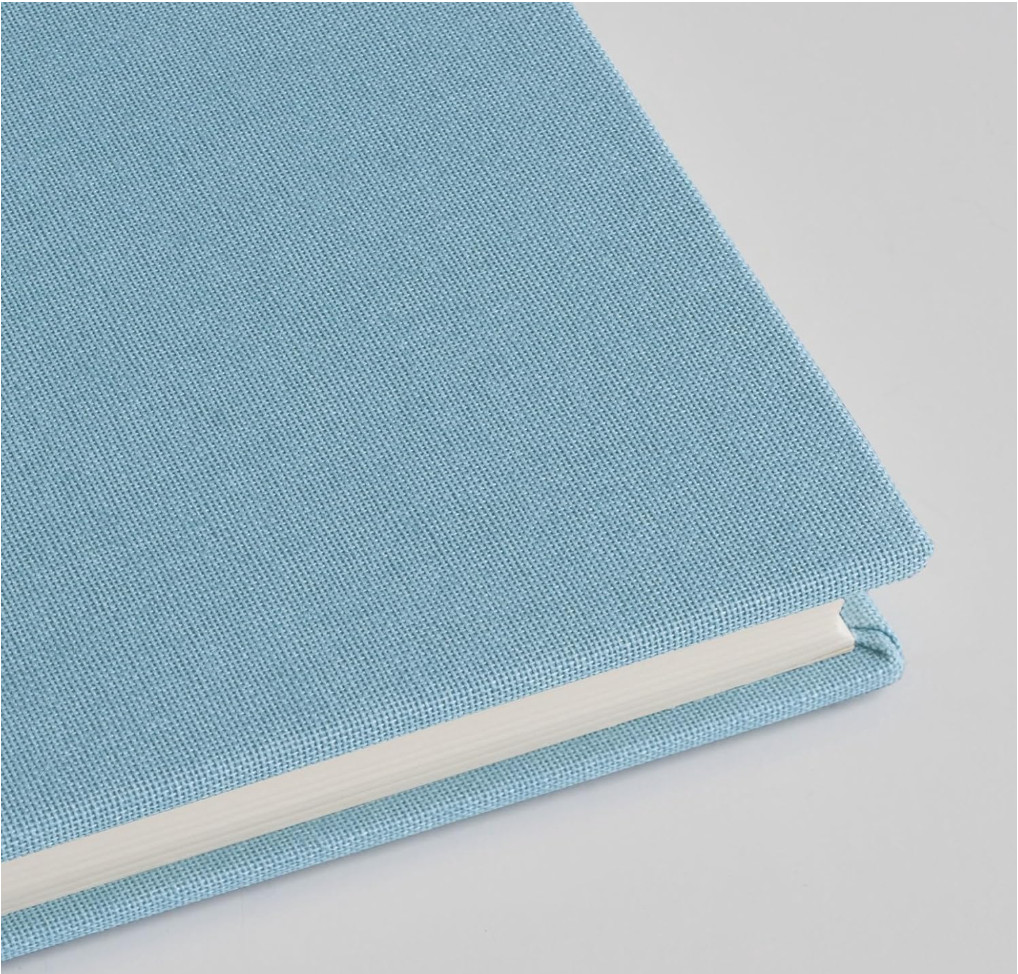 Semikolon A5 Classic Linen Cover Notebook Lime 6 X 8.4 Inches, 144 Blank Pages