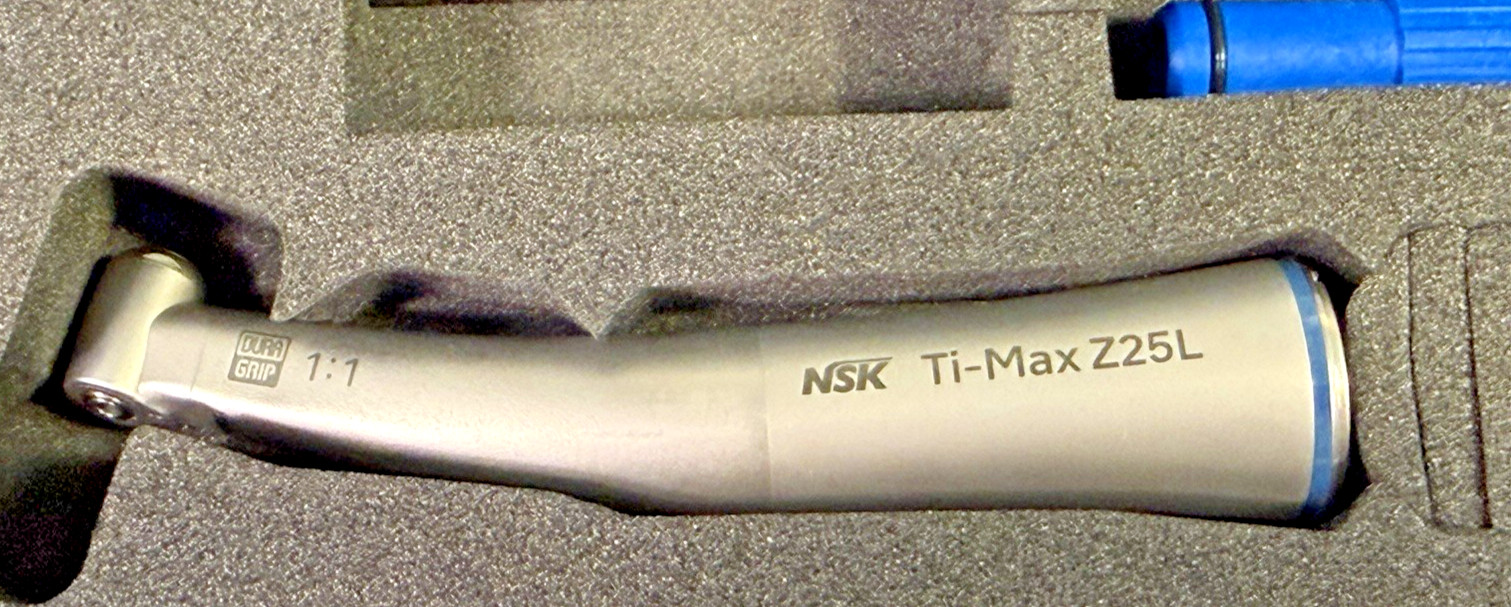 New NSK Z25L Dental Ti-Max Z Contra Angle 1:1 Electric E-Type Handpiece–C1038