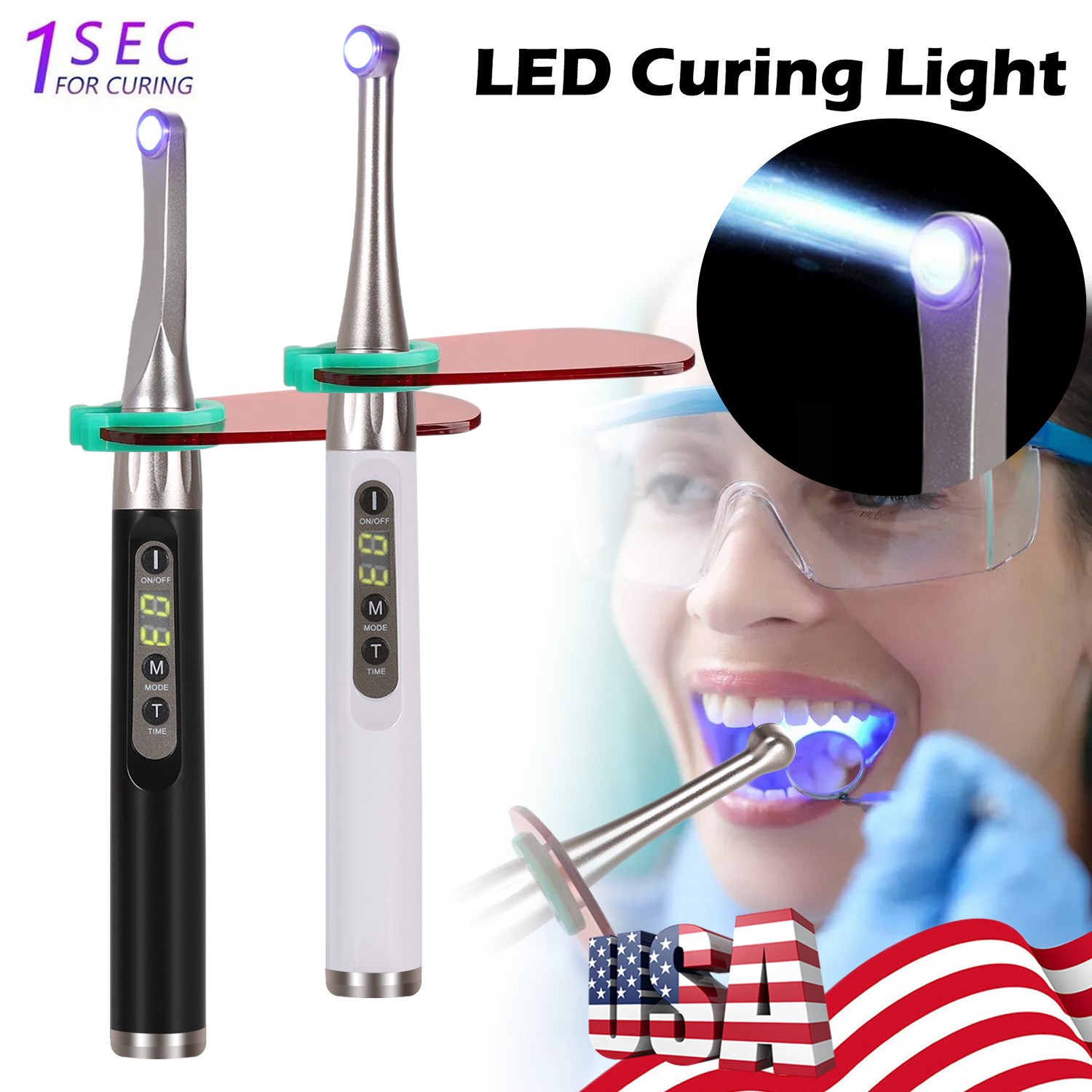 Dental Estilo Woodpecker Lampara /Fotocurado con Sistema de Blanqueamien 1500mW