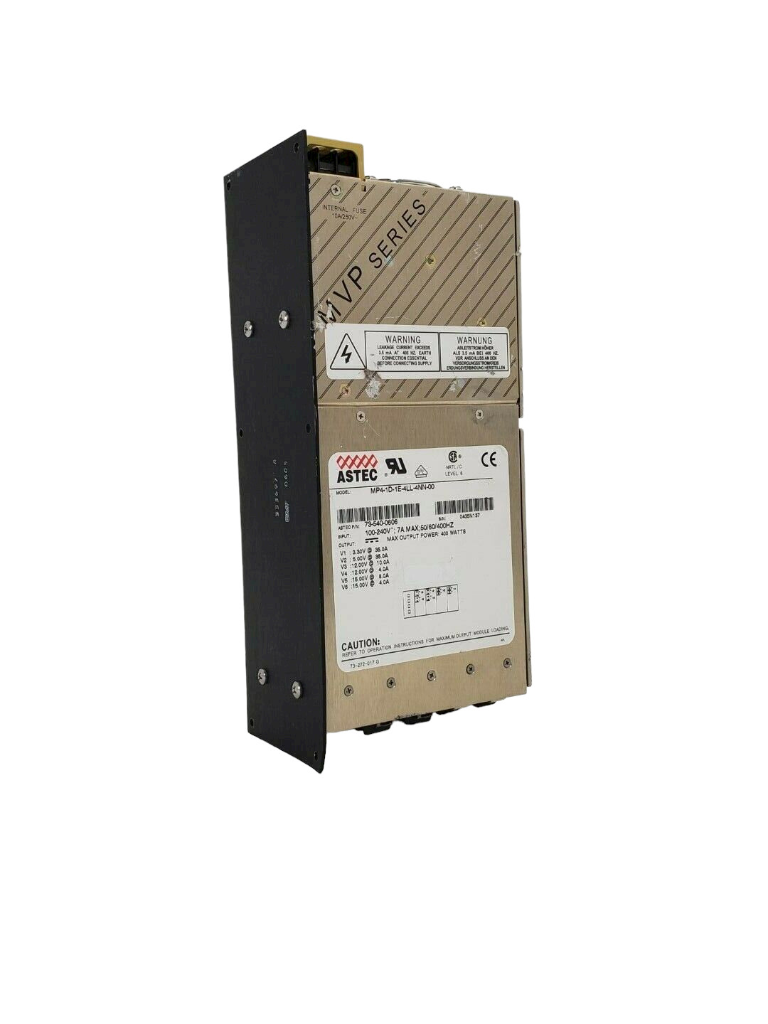 ASTEC Industrial Power Supply – MVP Series MP4-1D-1E-4LL-4NN-00 PN: 73-540-0606