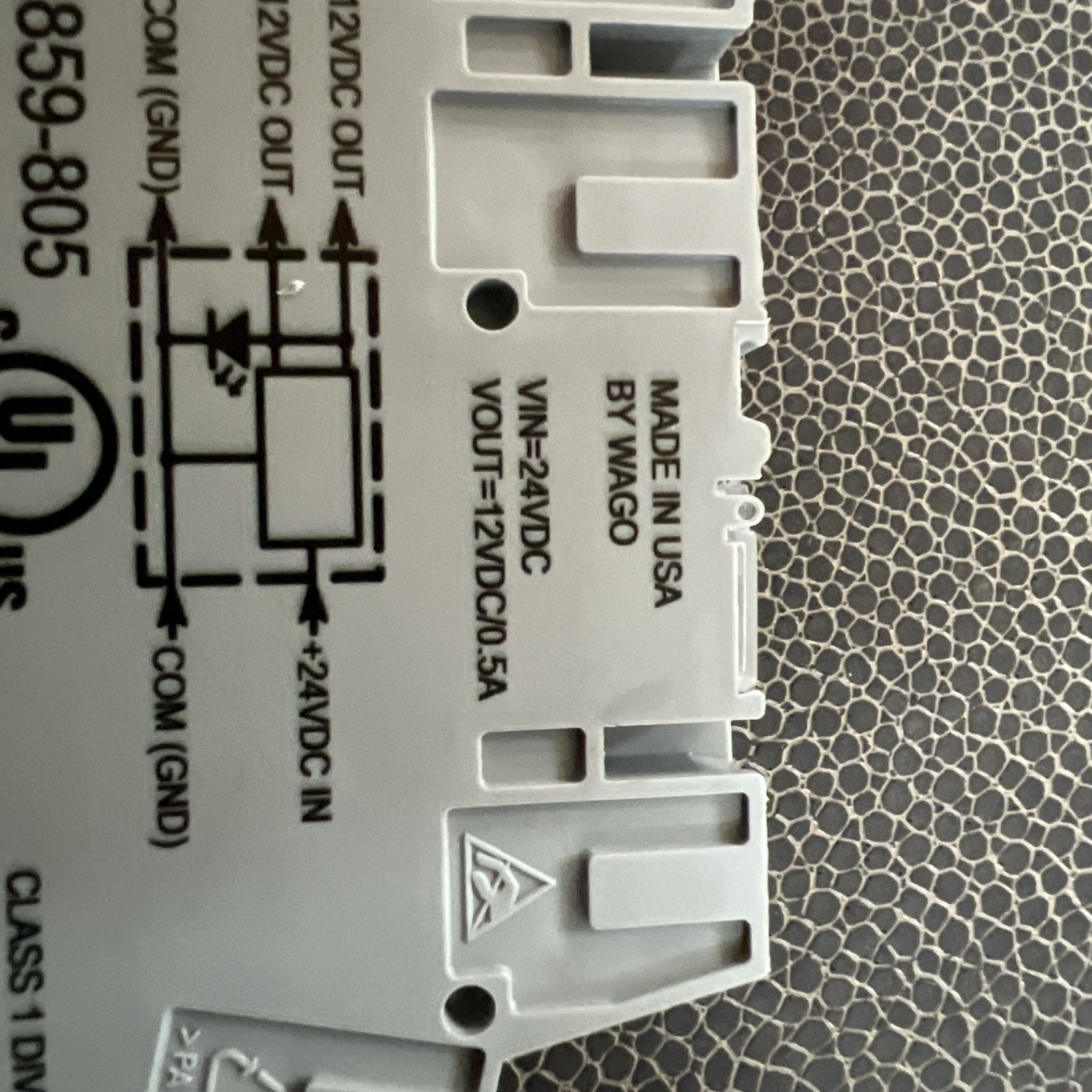 Wago 1 x 859-805 DC/DC Converter DIN 5-6 mm / 0.24 in 0.08-2.5 mm AWG 28-14 NOS