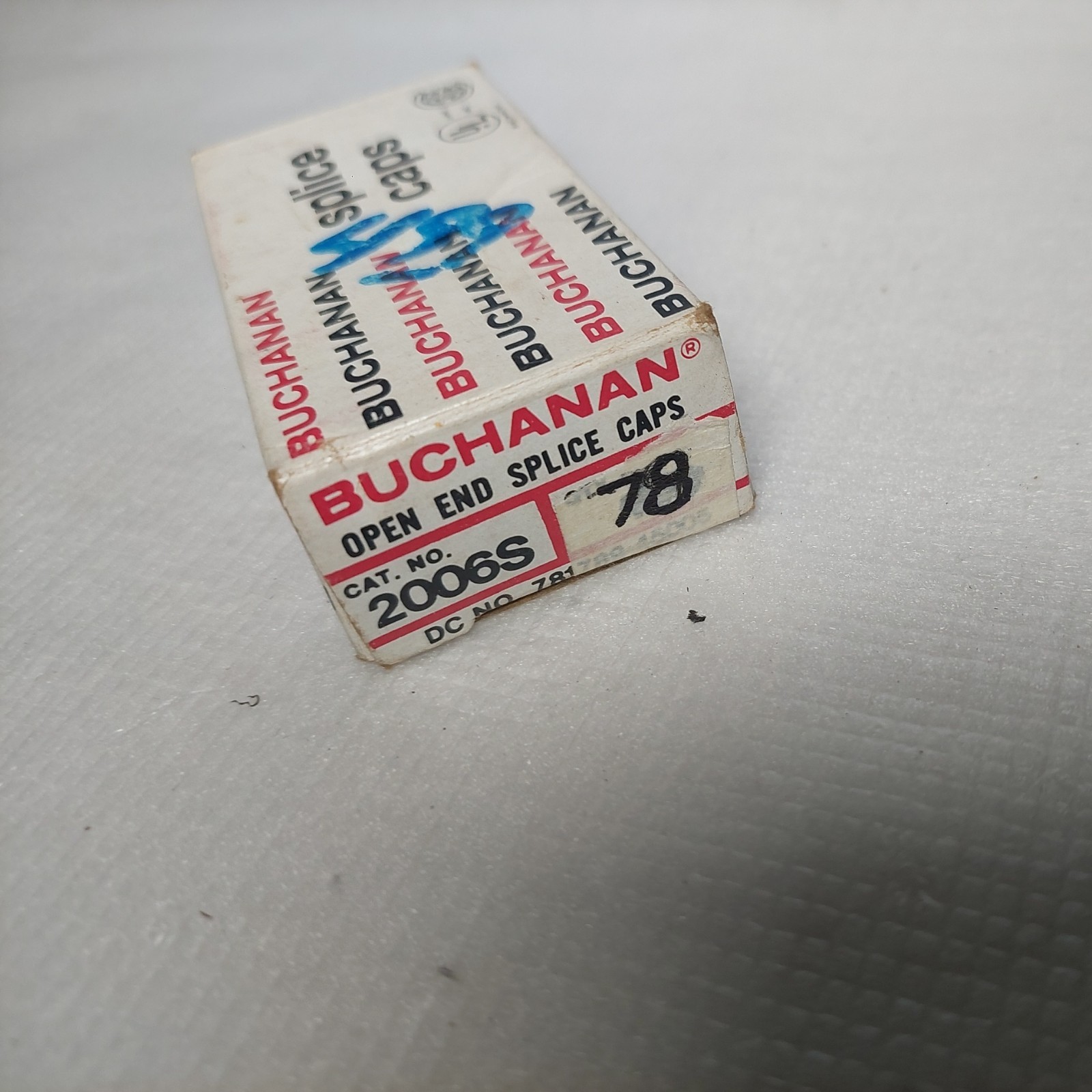 Buchanan 2006S Open End Splice Caps DC # 781789-45005 – Qty. Only 78 Pieces
