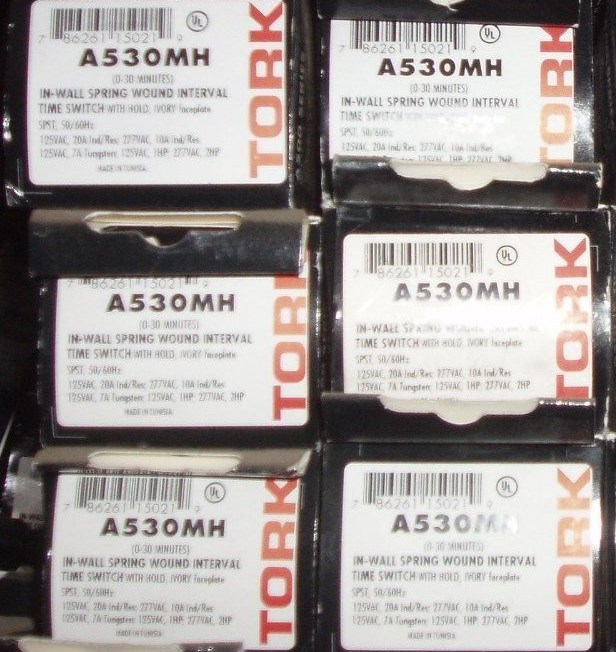 🔴(QTY 2) TORK A530MH Mechanical Light Timer 5 Min–12 Hr 120V A500 Series‼️