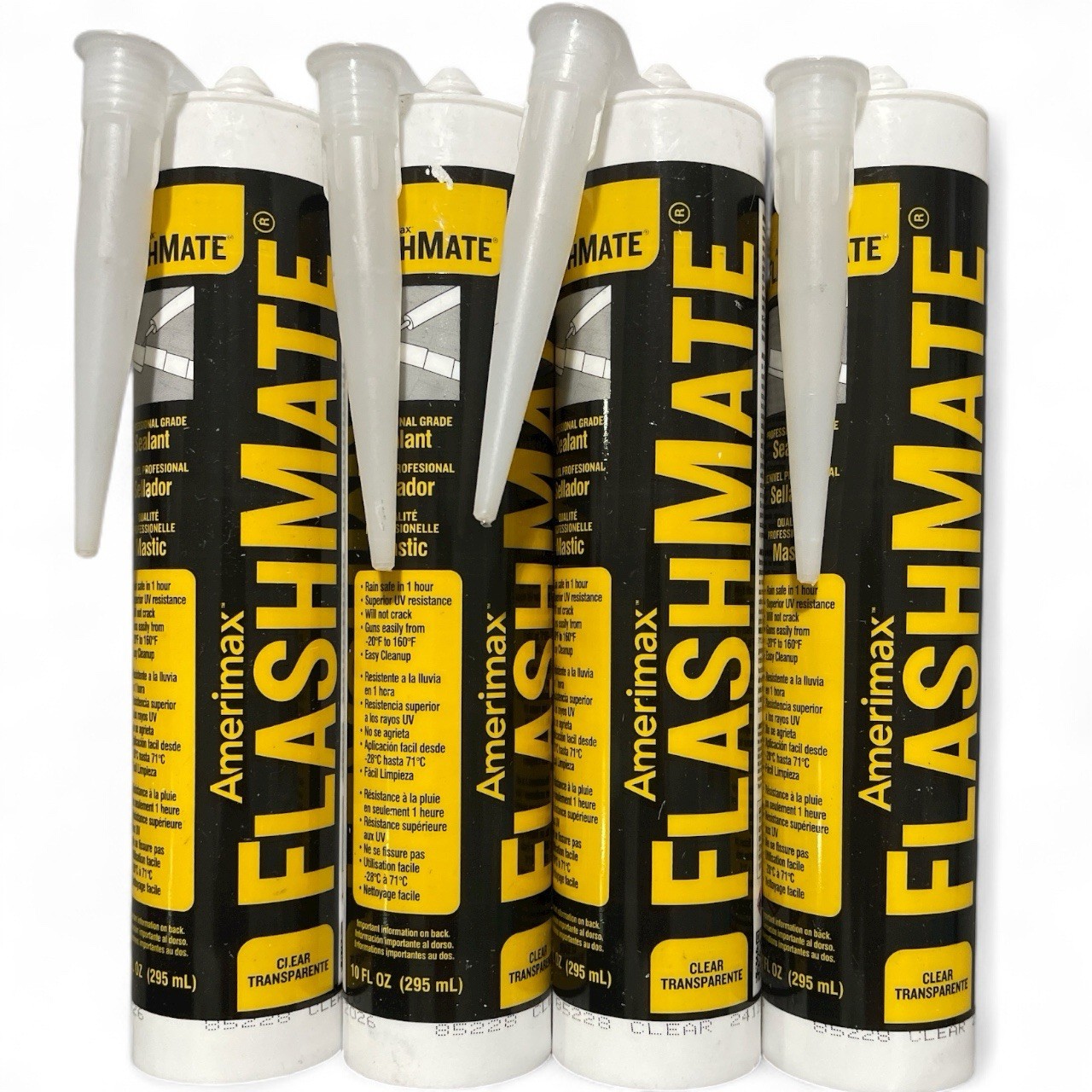 Amerimax Home Products FlashMate 10 oz. Clear Flashing Sealant (4 Pack) UZ