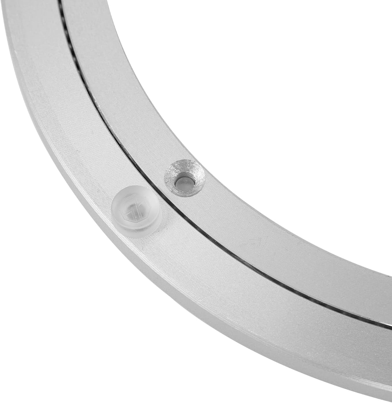 QDiShi 8 Inch Lazy Susan, Heavy Duty Swivel Turntable 8 Inch, Silvery