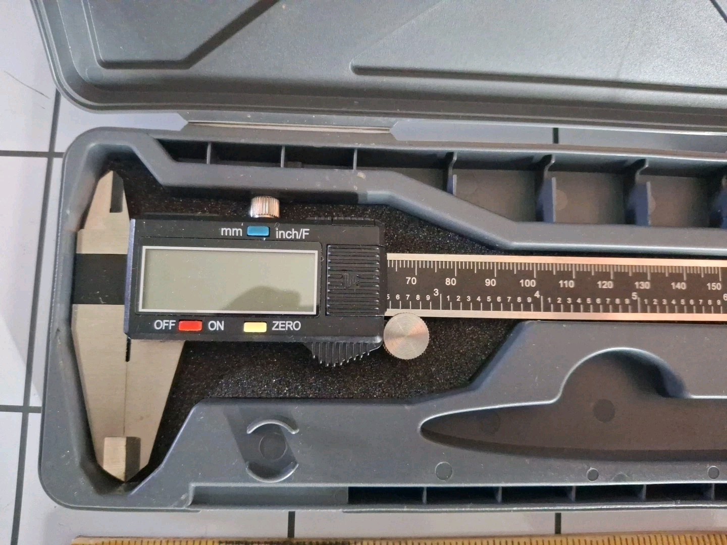 NEIKO 01407A Electronic Ex Large LCD Digital Caliper 0-6 In 0-150mm Stainless HD