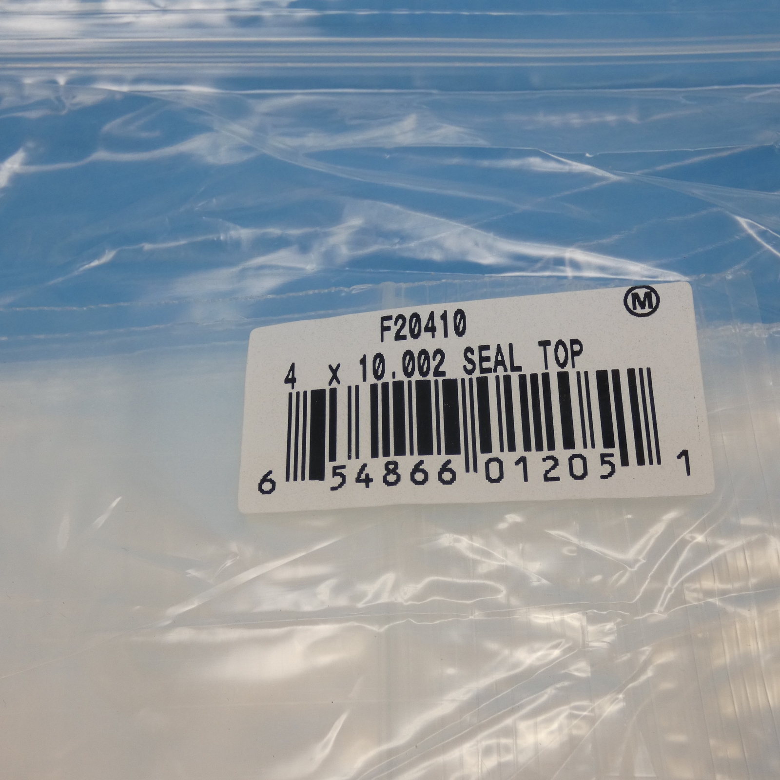 Elkay Plastics F20410 Clear Top Zip Seal Bag 4 X 10 IN 2 Mil Qty 100