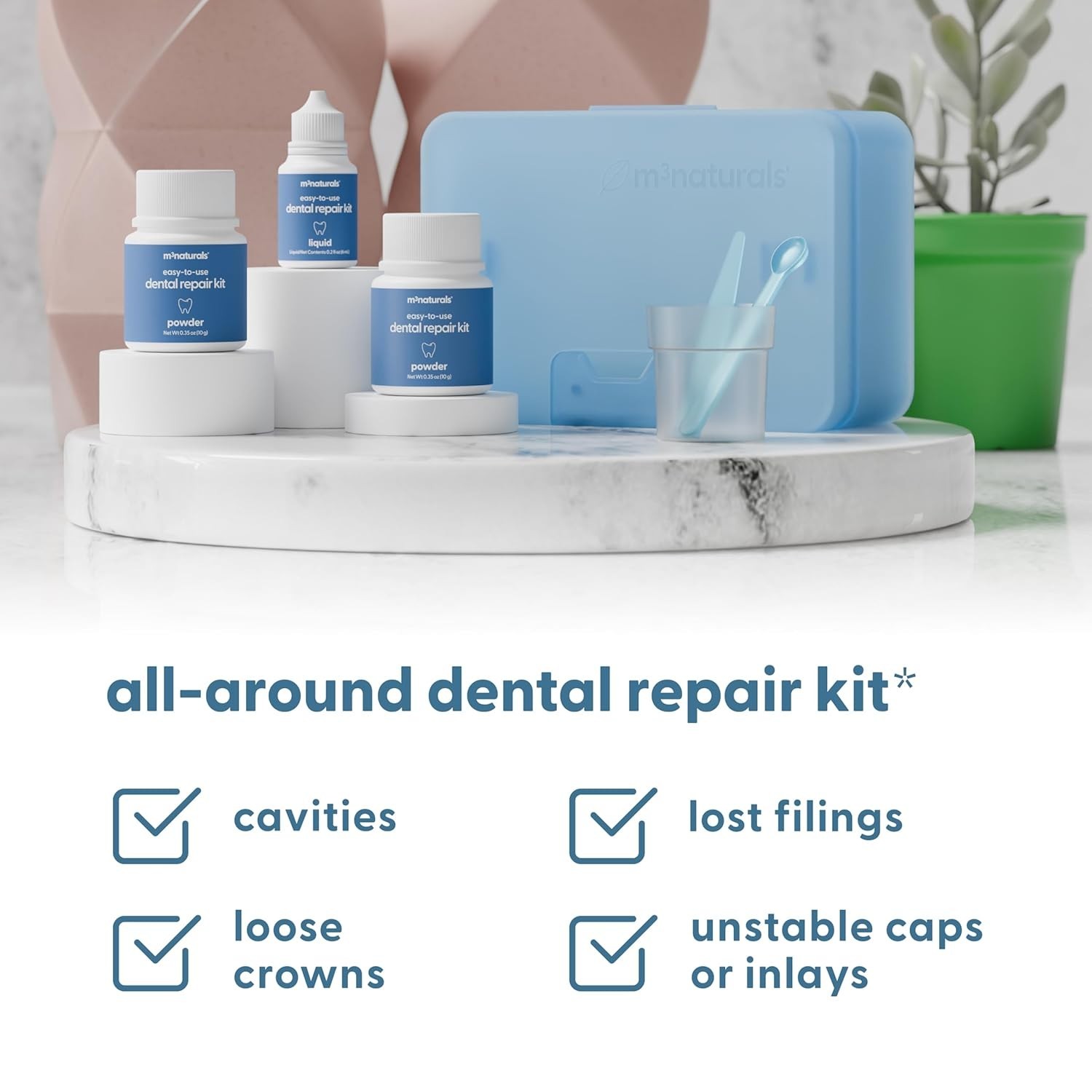 Dental Tooth Repair Kit Temporary Filling Cement for Chips Cracks Missing Teeth