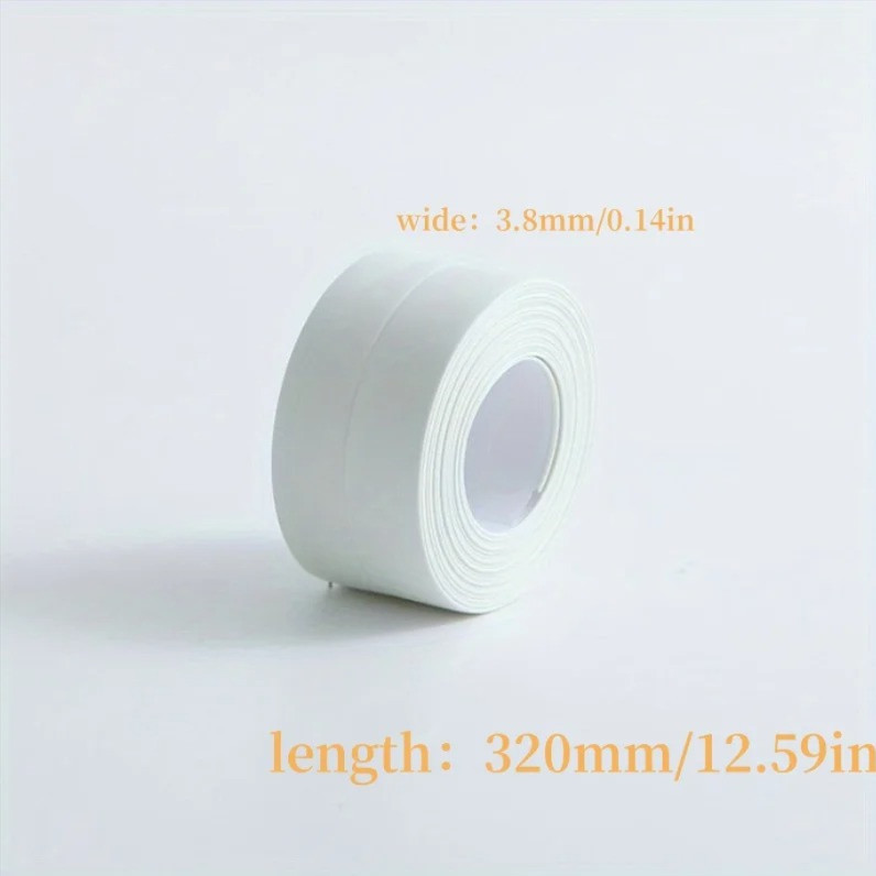1pc 3.2M Waterproof Self-Adhesive Caulk Tape for Kitchen & Bathroom – NEW