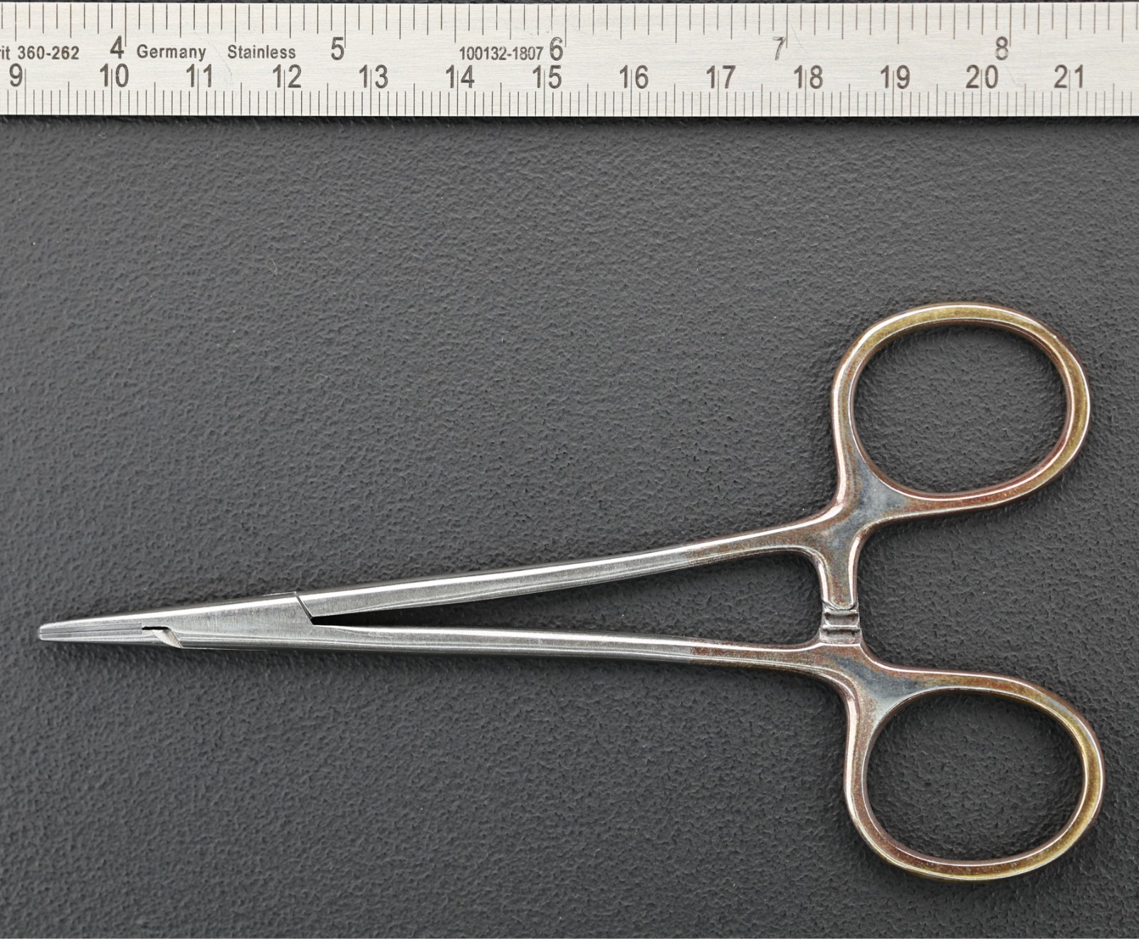 V Mueller RH2561 Webster Smith Needle Holder, Smooth, Vital, TC, STR, 4.75″