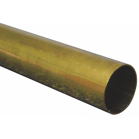 260 Brass Round Tube, 5/8 In Outside Dia, 6 Ft Length, 9221-6