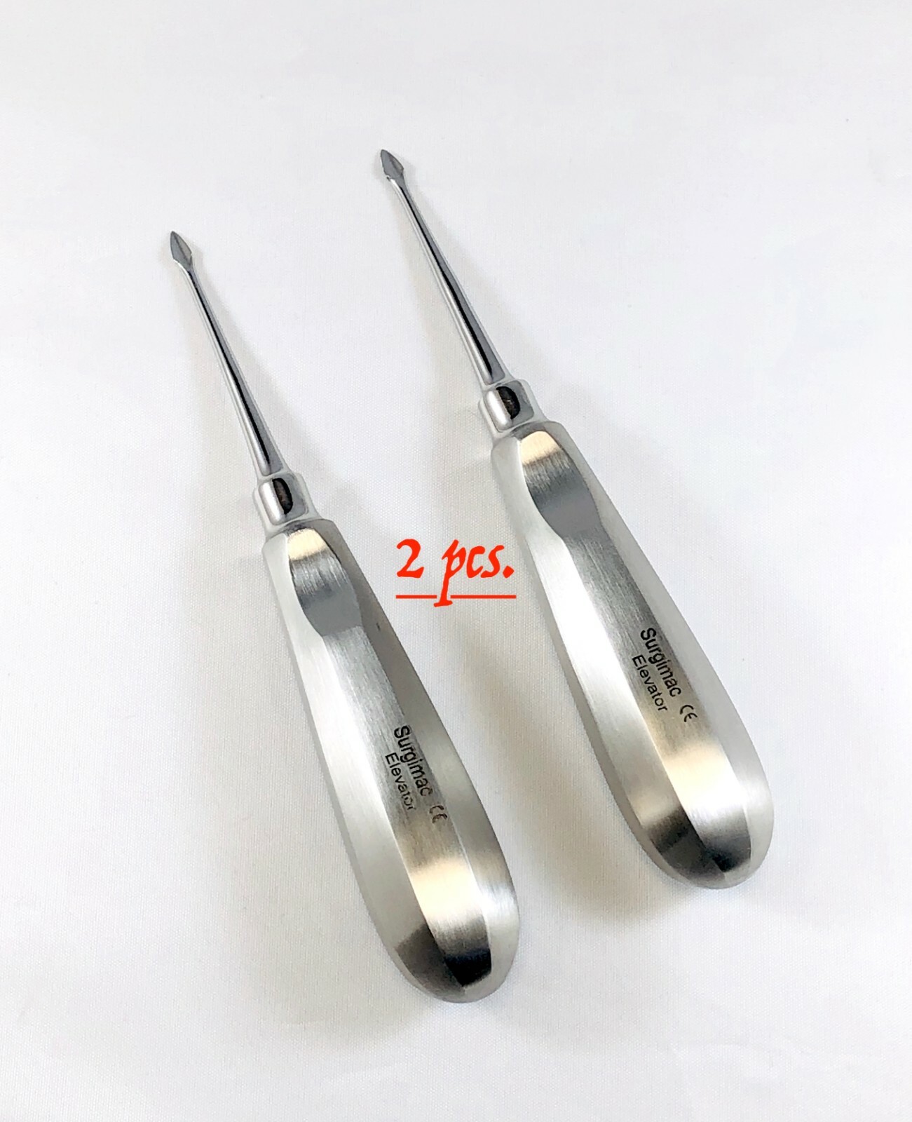 2 Pcs. Dental Elevators Spade Elevator Tip Concave Surgical dental instruments