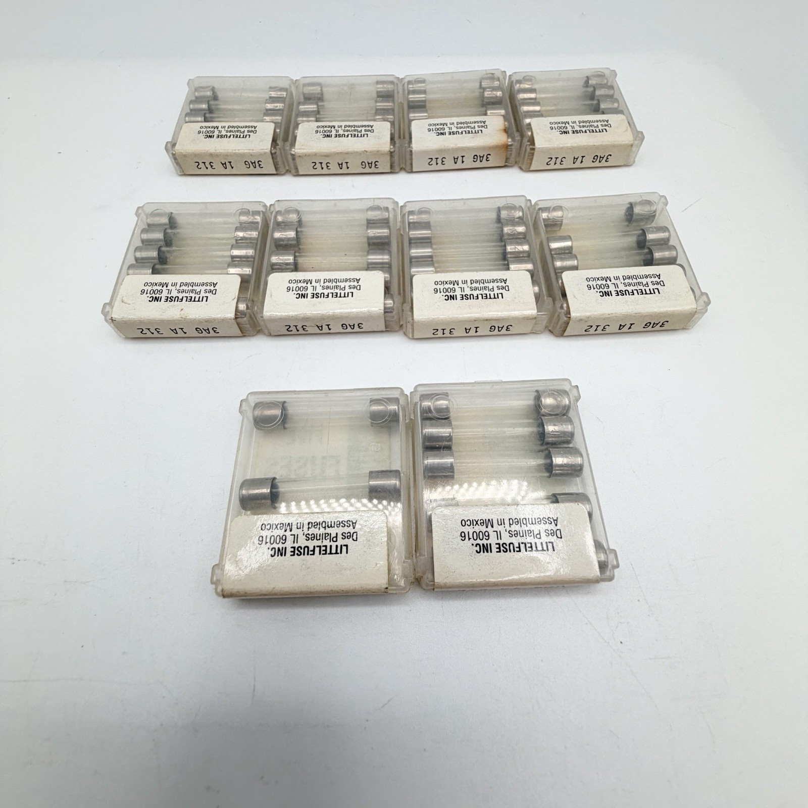 Littelfuse 3AG 1A 312 Fast-Acting Glass Fuse, 250V, New Open Box, Lot of 47