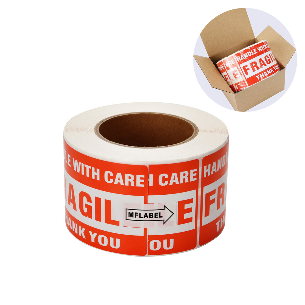 1 Roll 3″x5″ Fragile Stickers for Handle with Care Shipping Labels 500/Roll