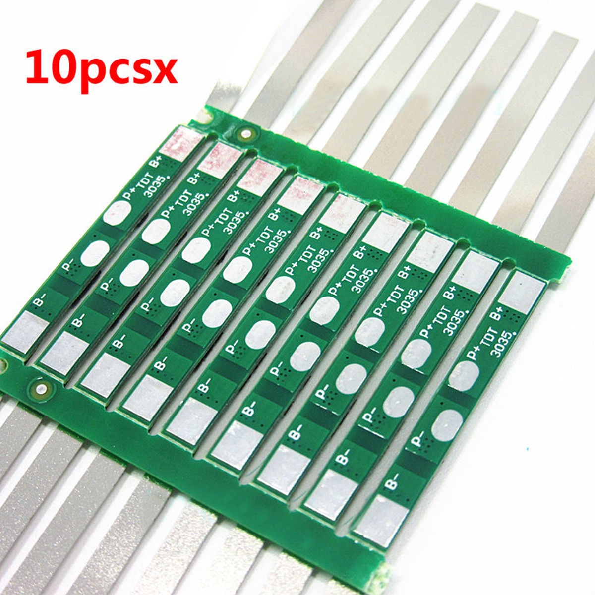 10Pcs New 3A Protection Board With Solder Belt For 18650 Li-ion lithium Battery