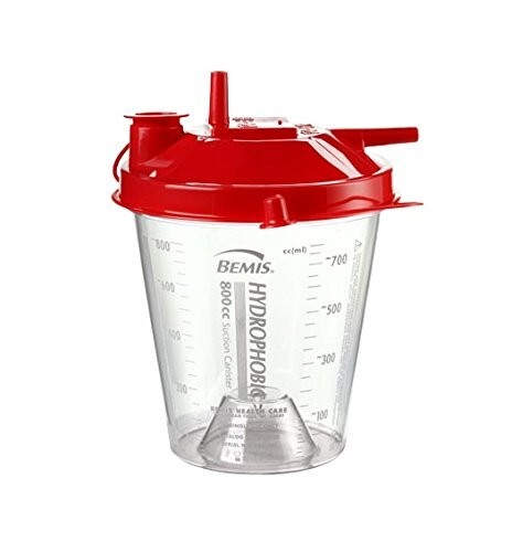 Rigid Suction Canister Hi-Flow™ 800 mL Pour Lid