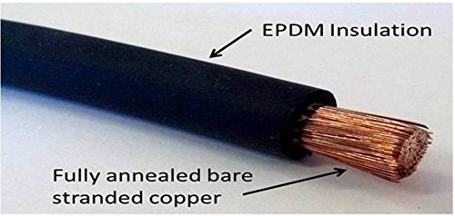 8 AWG 2x10ft Pure Copper Flexible Battery Cable for Car RV Solar