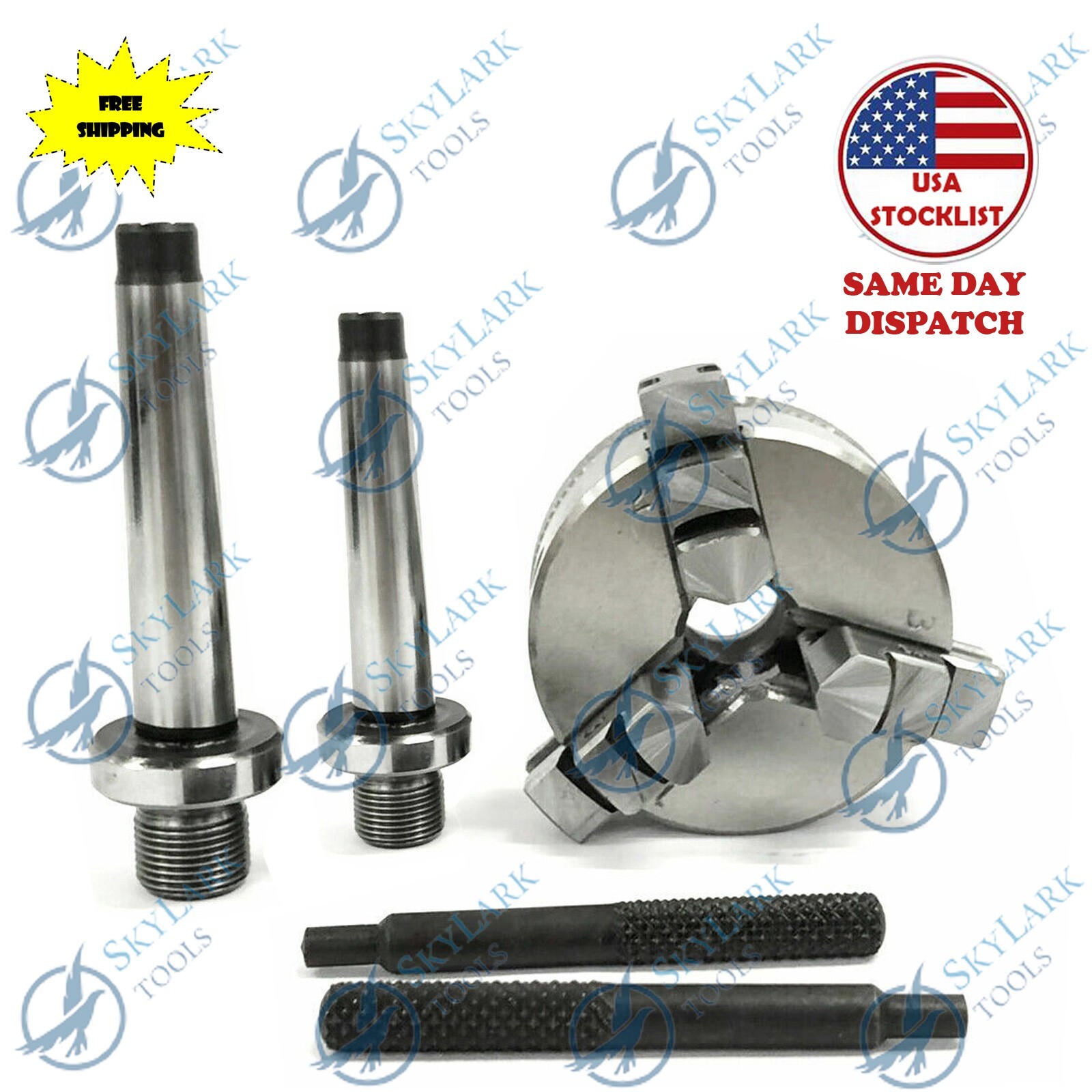 2″ /50mm Mini Lathe Chuck With MT1 & MT2 Arbour – Chuck Thread 14 x 1MM