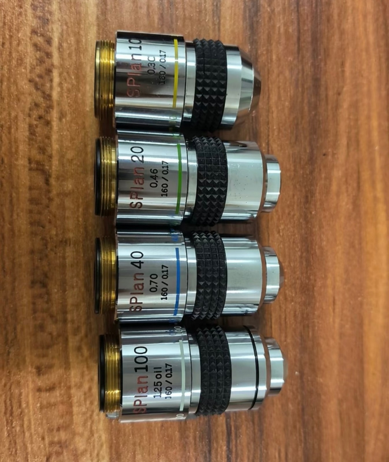 Olympus SPlan 10/20/40/100 Microscope objective lens set 160/0.17