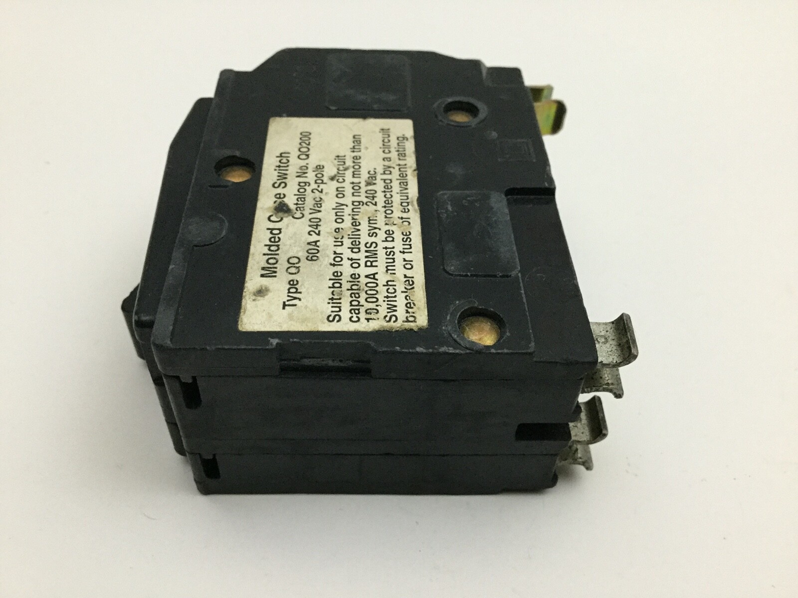 Square D QO260 Plug On Circuit Breaker 60A 2P 120/240V Type QO 60 Amp 10kA