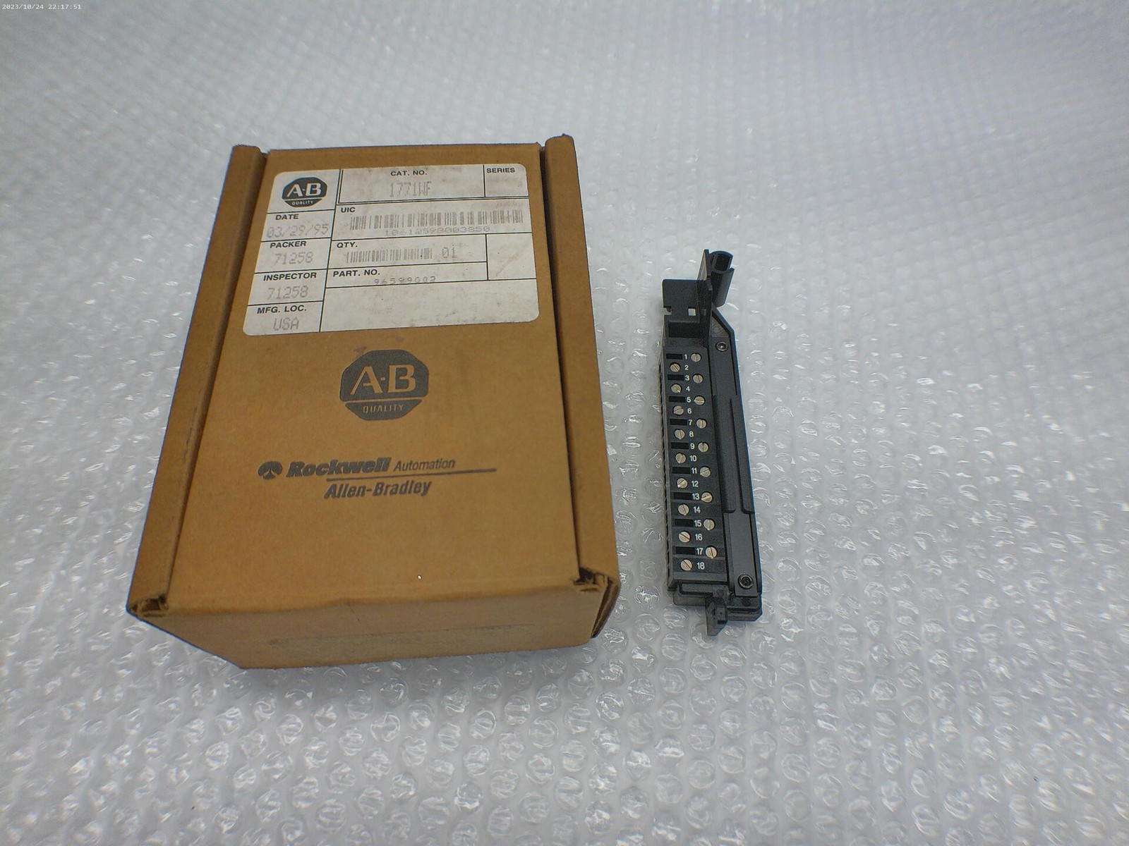 ALLEN BRADLEY 1771-WF SWING ARM NSMP