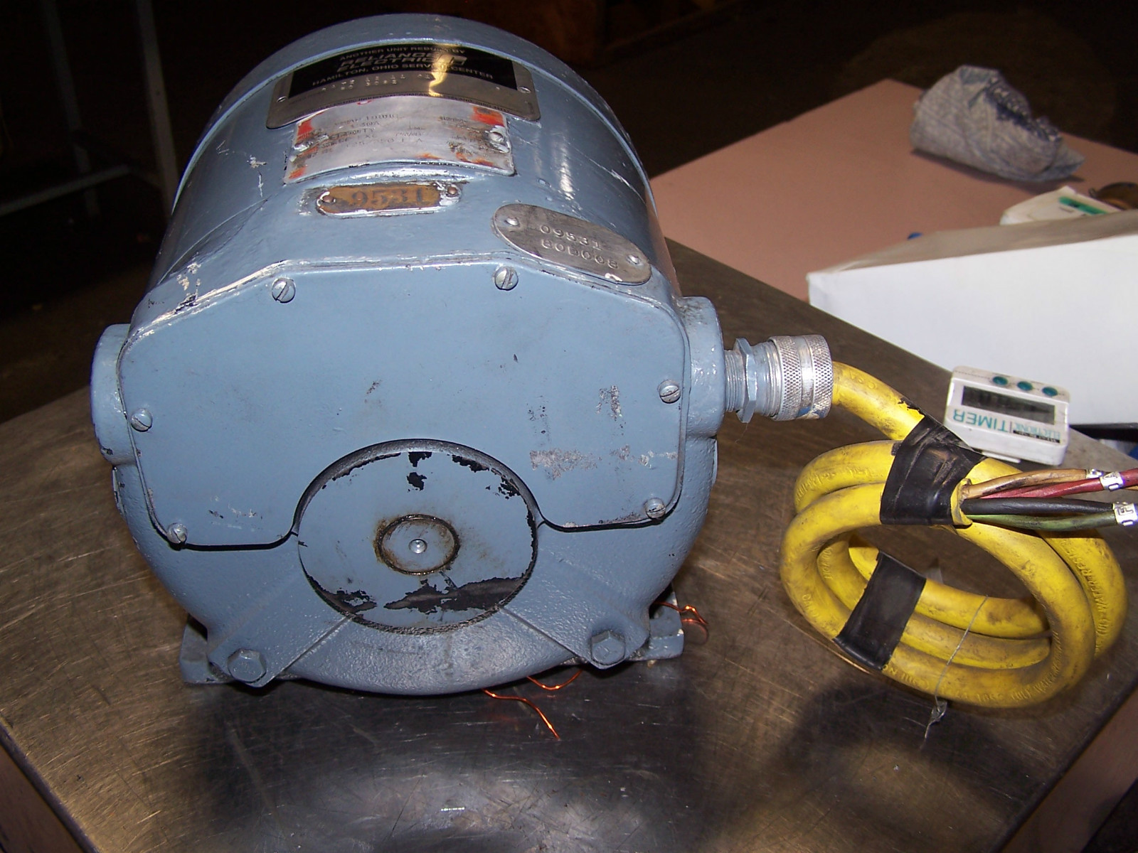 GENERAL ELECTRIC 1/2 HP TACHOMETER GENERATOR 1000 RPM 230 VDC 5BC74AB1988C