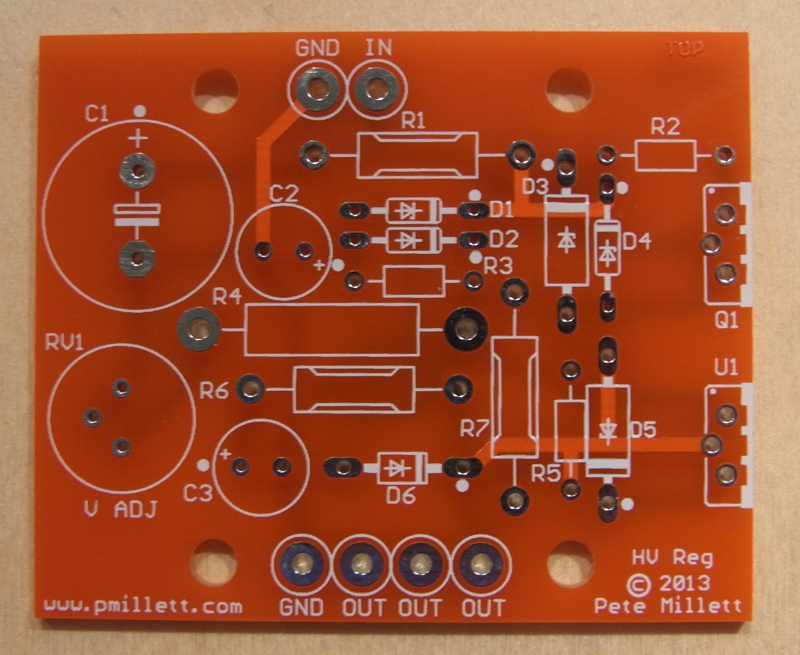 DIY PCB – High voltage «Maida» style regulator PCB