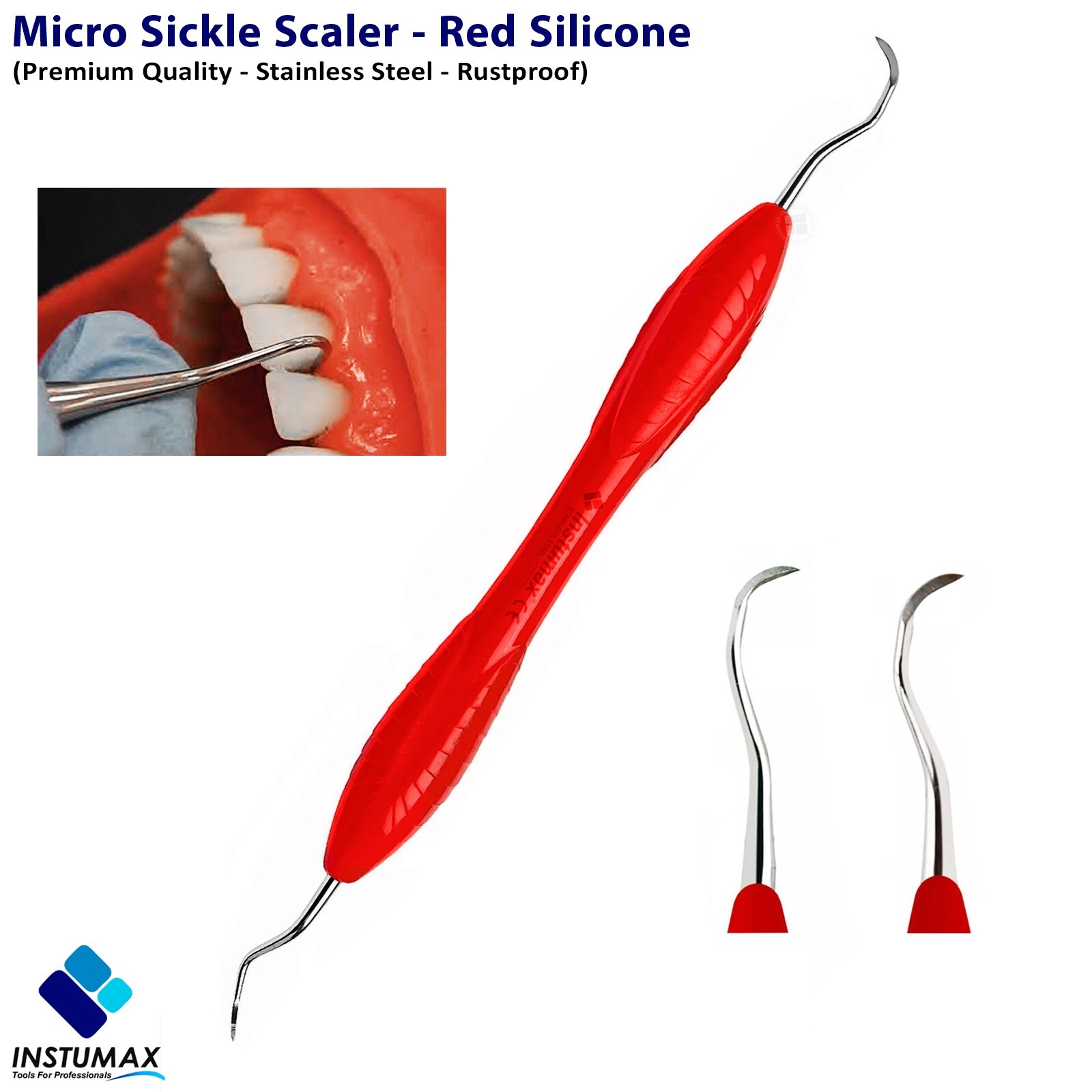 6 Piece Dental Probe Scaler Examination Pick Tool Instrument Set Stainless Steel