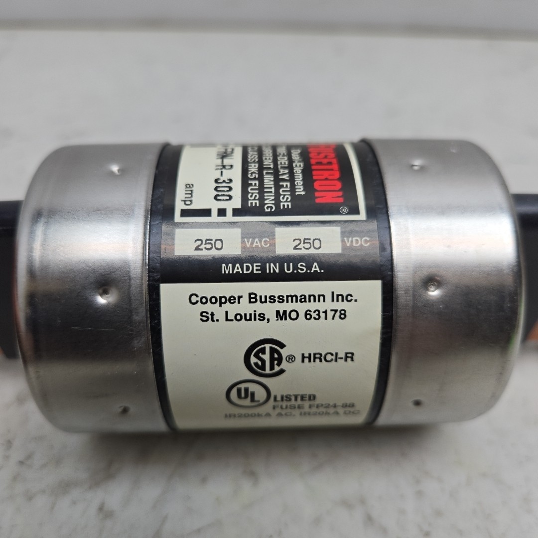 Bussmann FRN-R-300 Fusetron Dual Element Time-Delay Fuse Class RK5 250V 300A New