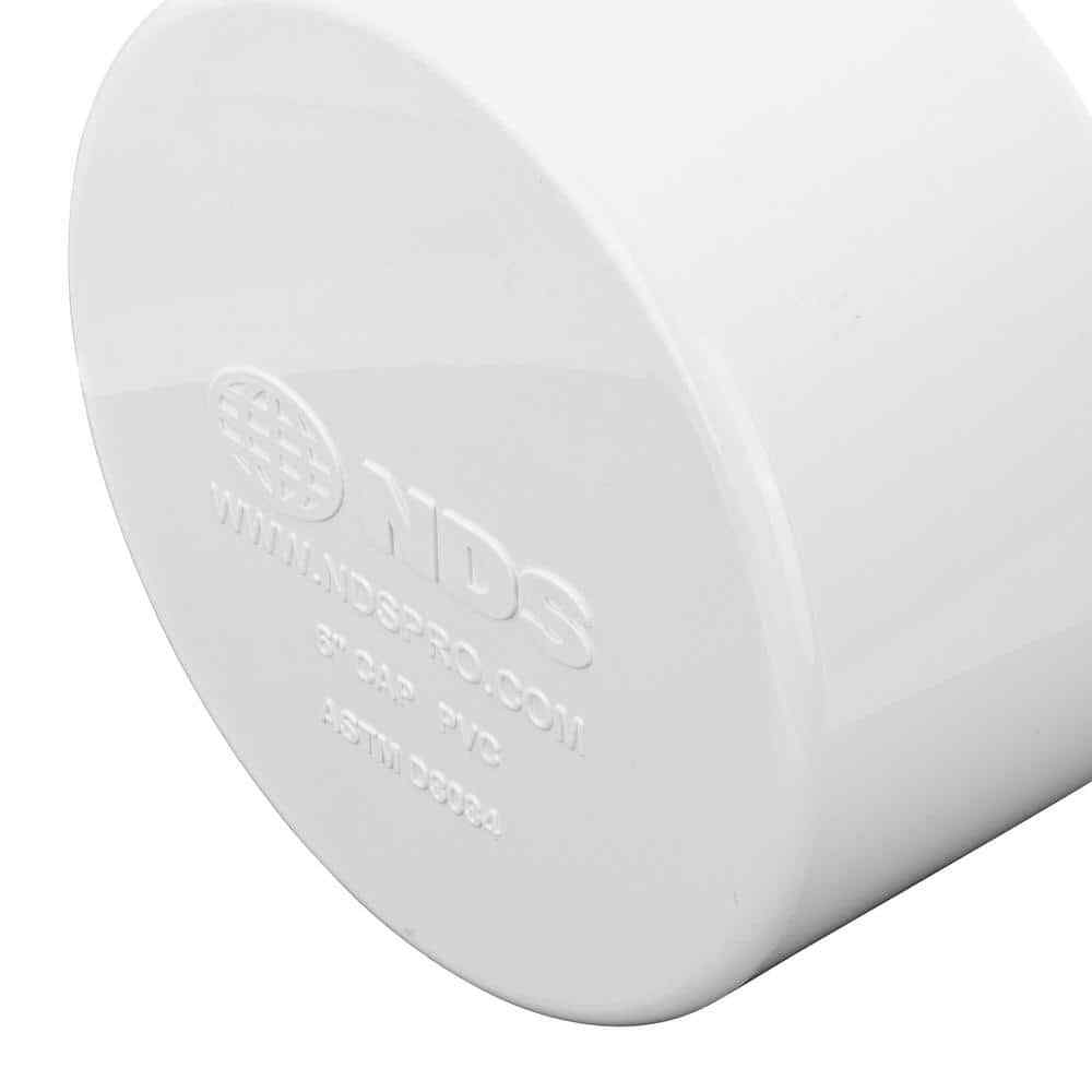NDS PVC S&D Cap, 6 in.