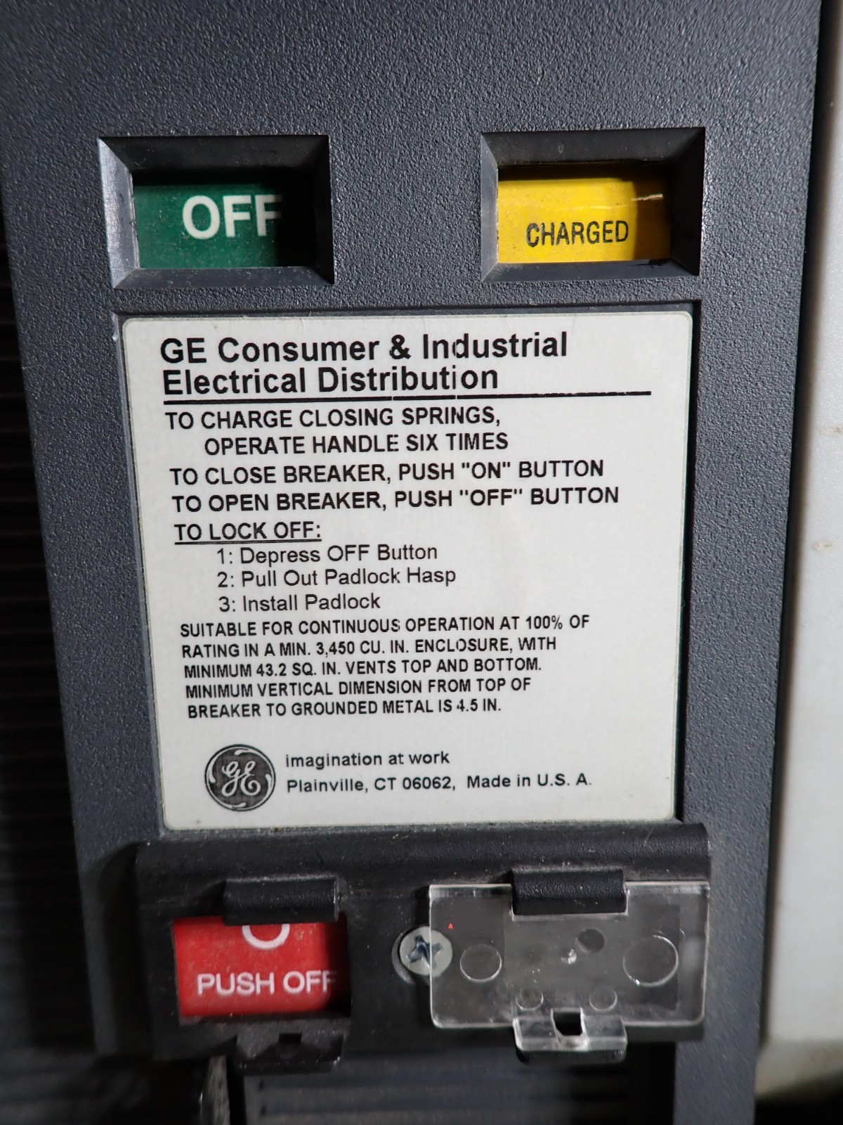GE Power Break II SSF16G216 1600 amp 65kA@480v GB216L4XXXFXXX -TESTED