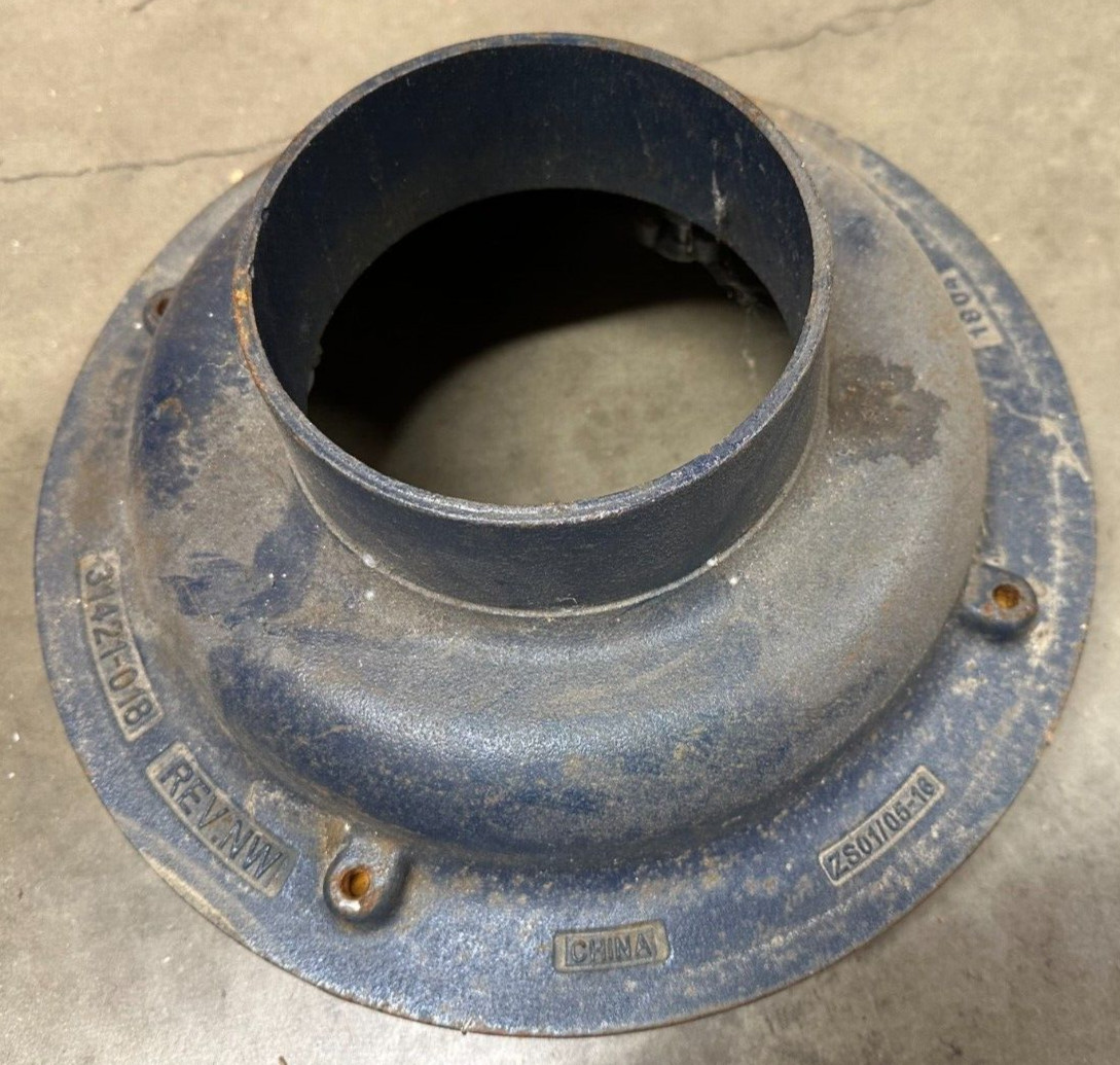 Zurn Z101-6NH – Cast Iron Roof Drain w/Overflow Ring No Dome, 6″ NH Outlet