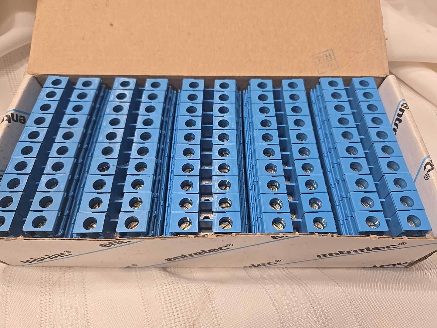 ABB Entrelec 1SNA125120R1100 Feed-Through Terminal Block BLUE M10/10 New Box 50
