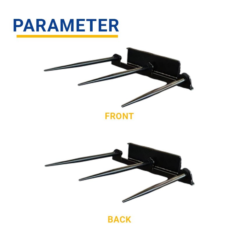 Skid Steer Pitchfork Attachment 955mm, 1000mm Width for Hay Handling