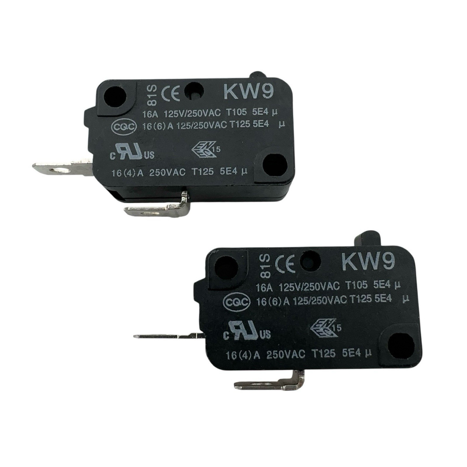 2Pcs – QiAOH KW9 Micro Limit Switch 2-Pins 16A 125/250VAC Normally Open
