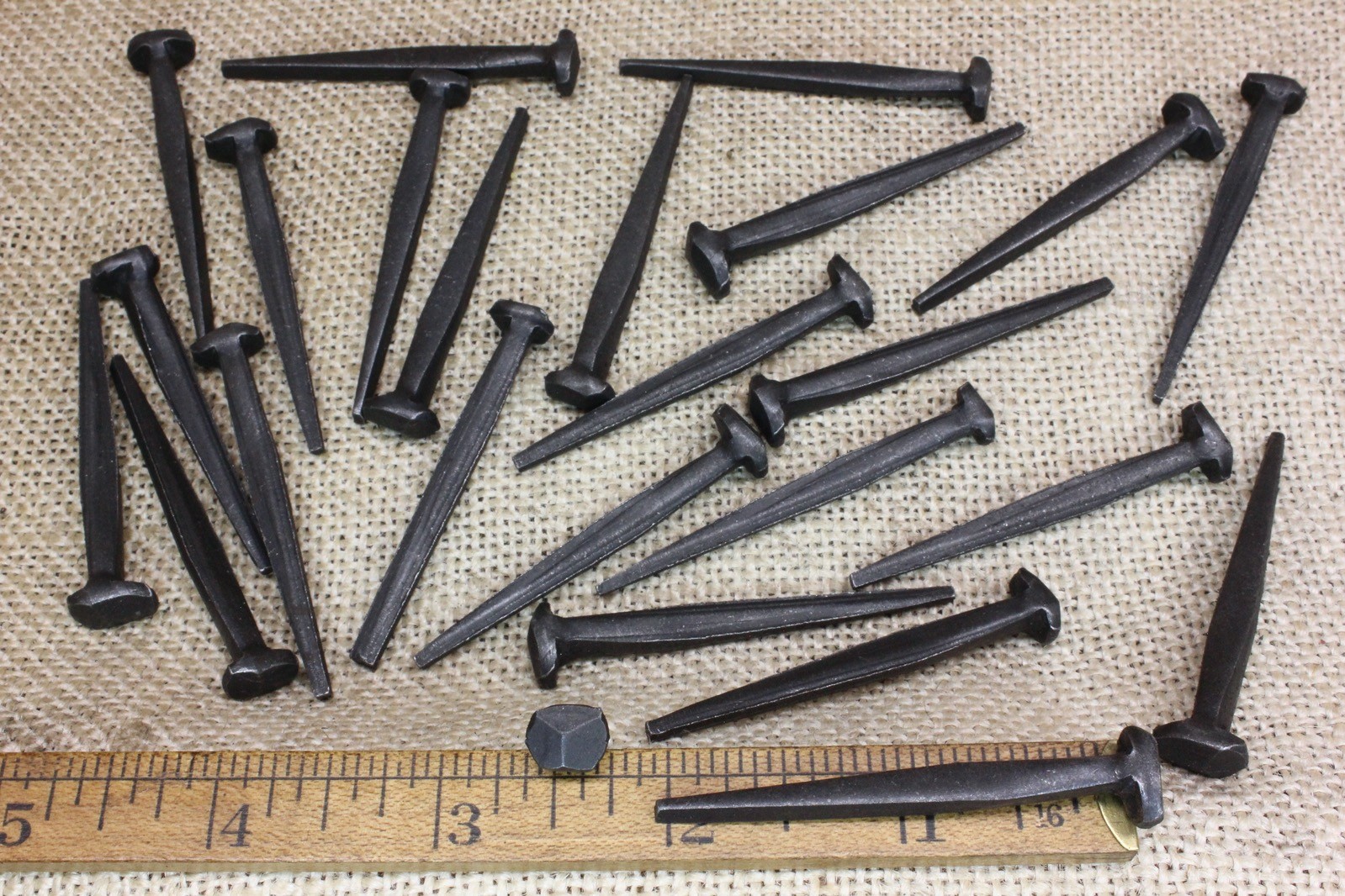 2″ Rosehead nails antique square wrought iron vintage rustic Decorative look