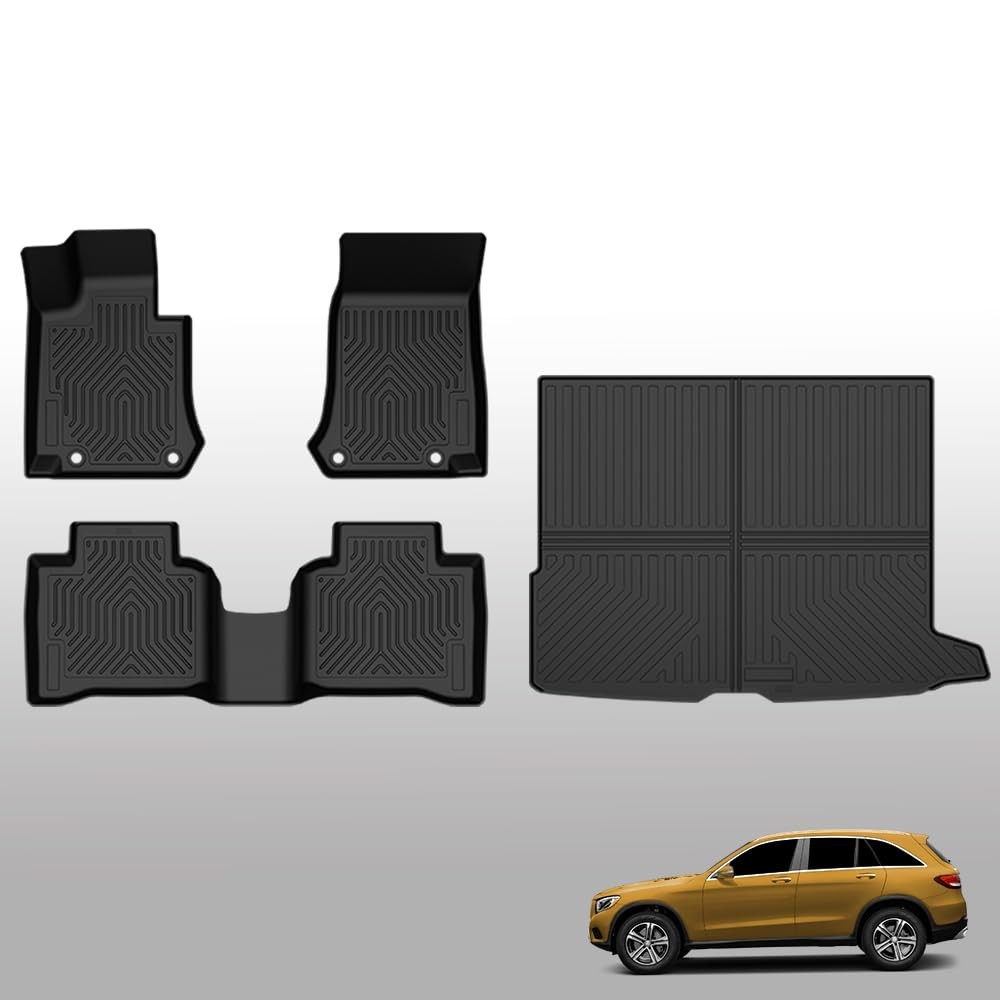 TPE Mats Liners Benz GLC GLC300 GLC63 GLC350e GLC43 AMG 16-22 No Coupe
