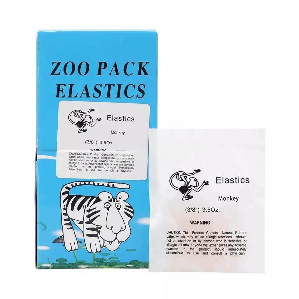 100 Pcs/Bag Dental Elastics Ligature Ties Latex Braces Orthodontic Rubber Bands