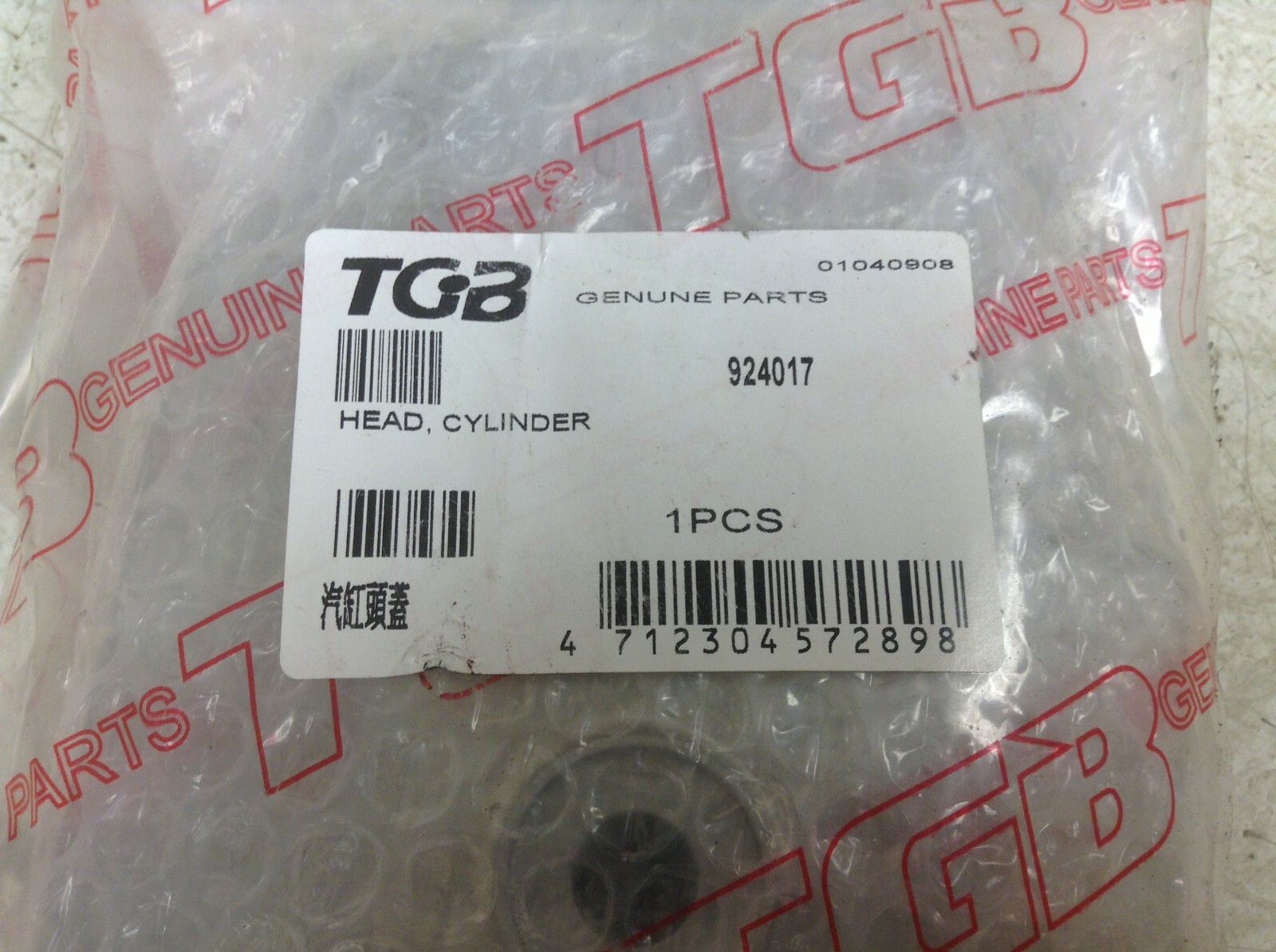 TGB 924017 Head Cylinder New (TSC)