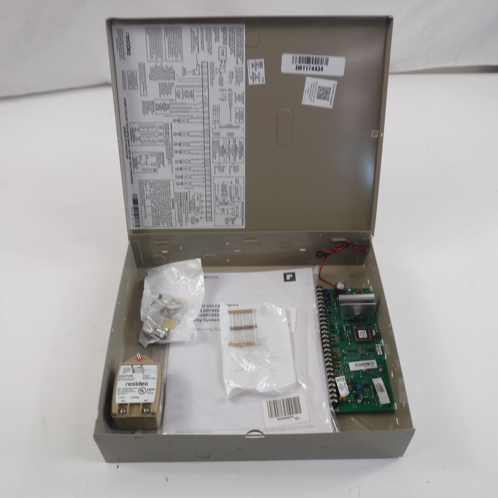 Honeywell Ademco Vista-20P Burglar Alarm Control Panel In Aluminum Enclosure