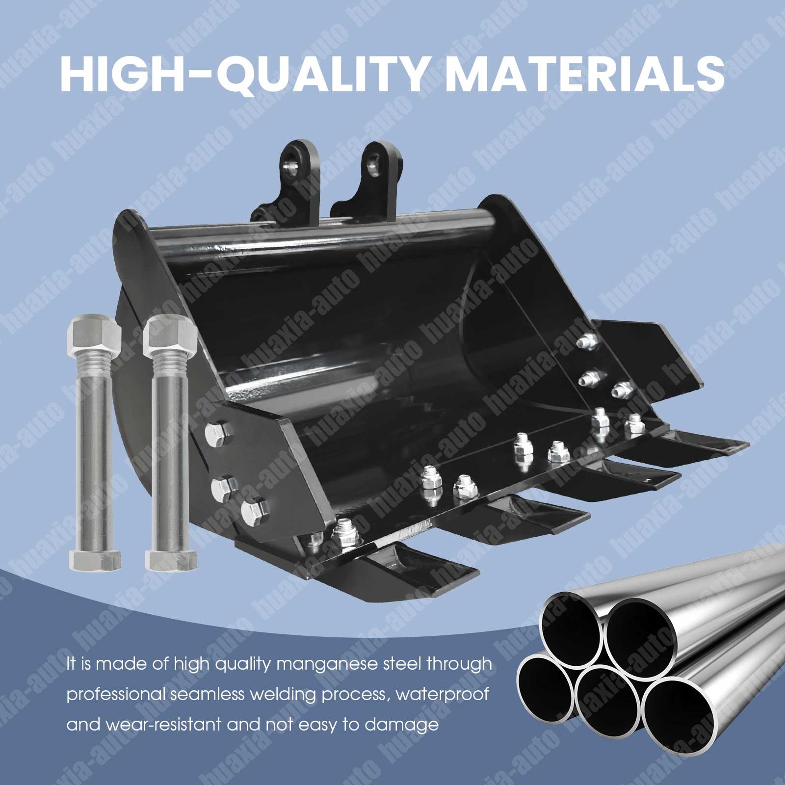 AGT 500mm 12 in Bucket Mini Excavator Attachments With Teeth