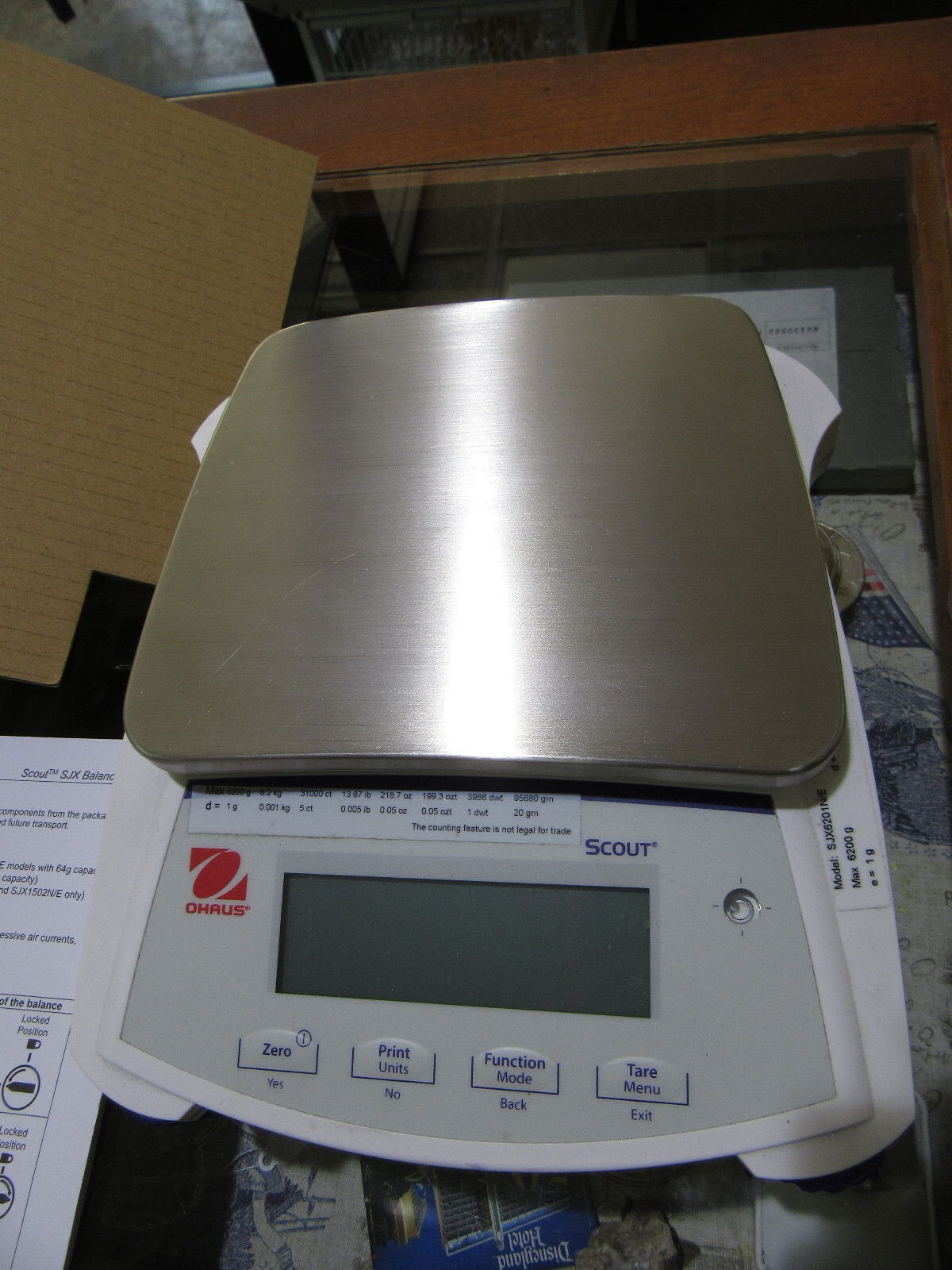 Ohaus SJX6201N/E Legal Trade Scale – In factory box w/ paperwork & accessories
