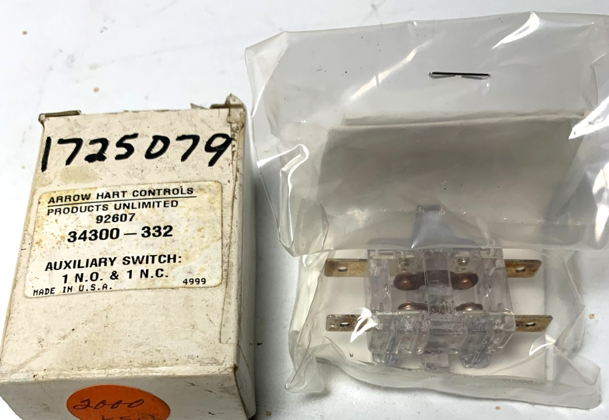 Arrow Hart 34300-332 Auxiliary Contact Switch – NEW